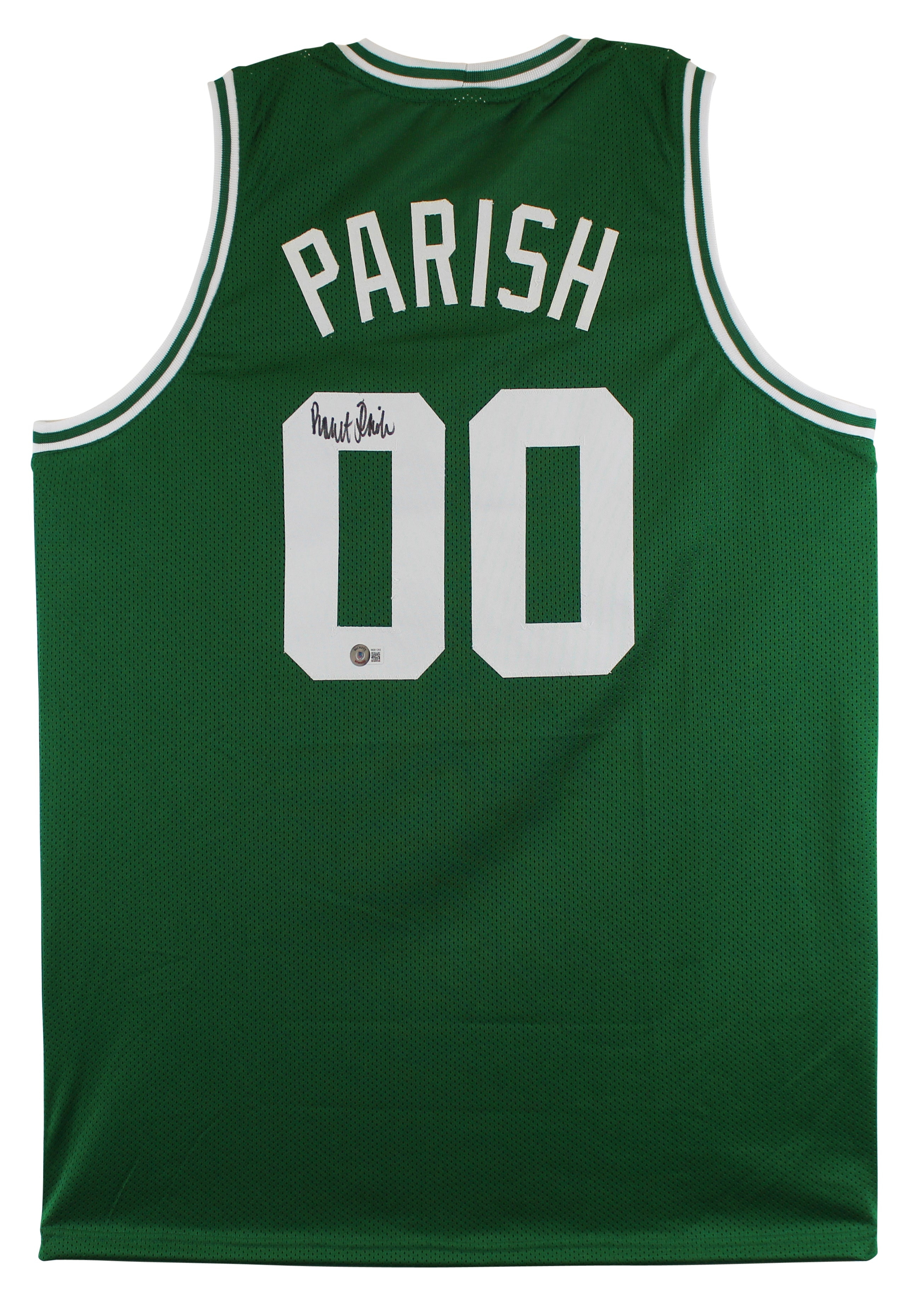 Robert Parish Authentic Signed Green Pro Style Jersey Autographed BAS Witnessed