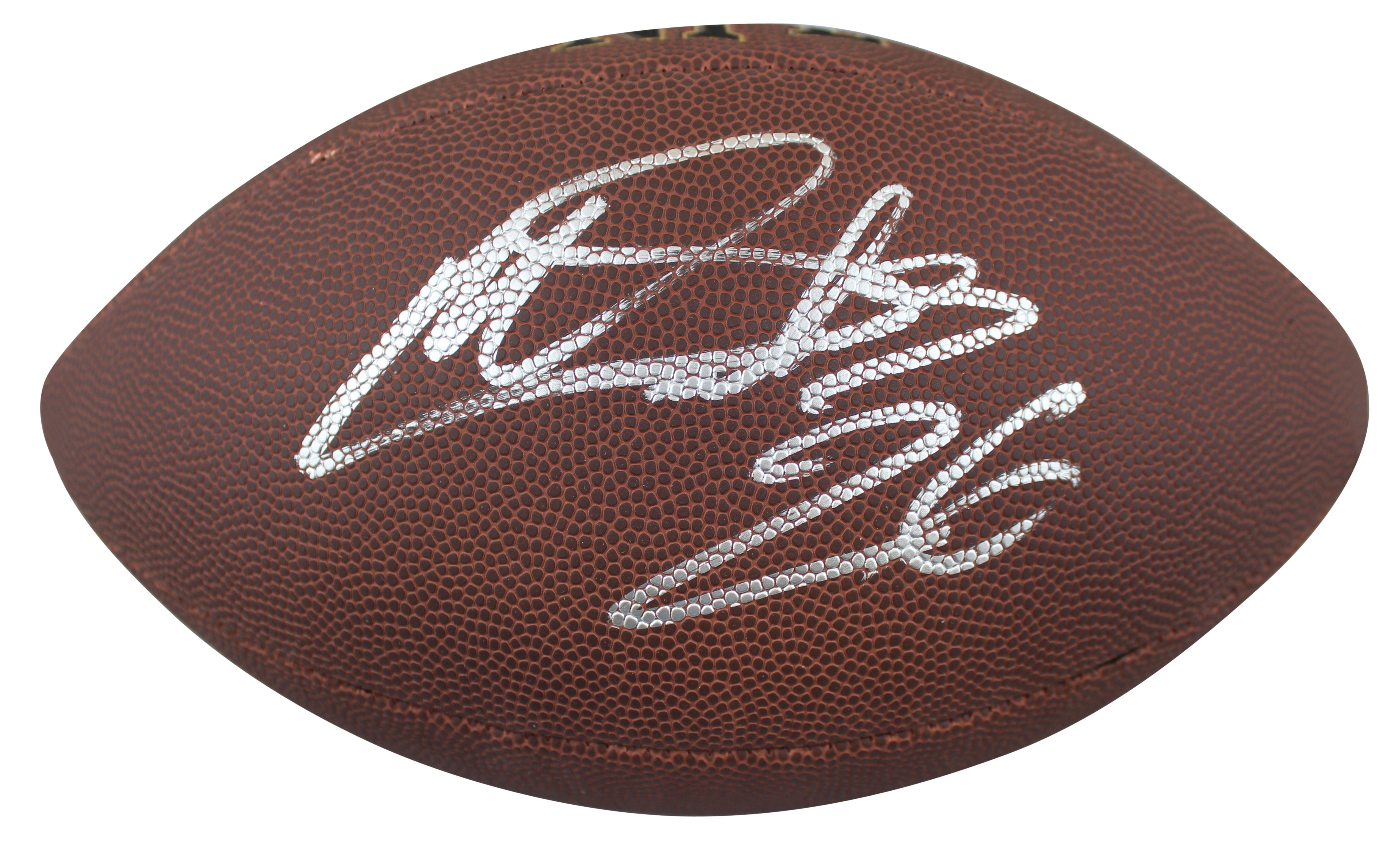 Panthers Miles Sanders Authentic Signed Wilson Super Grip Nfl Football BAS Witness