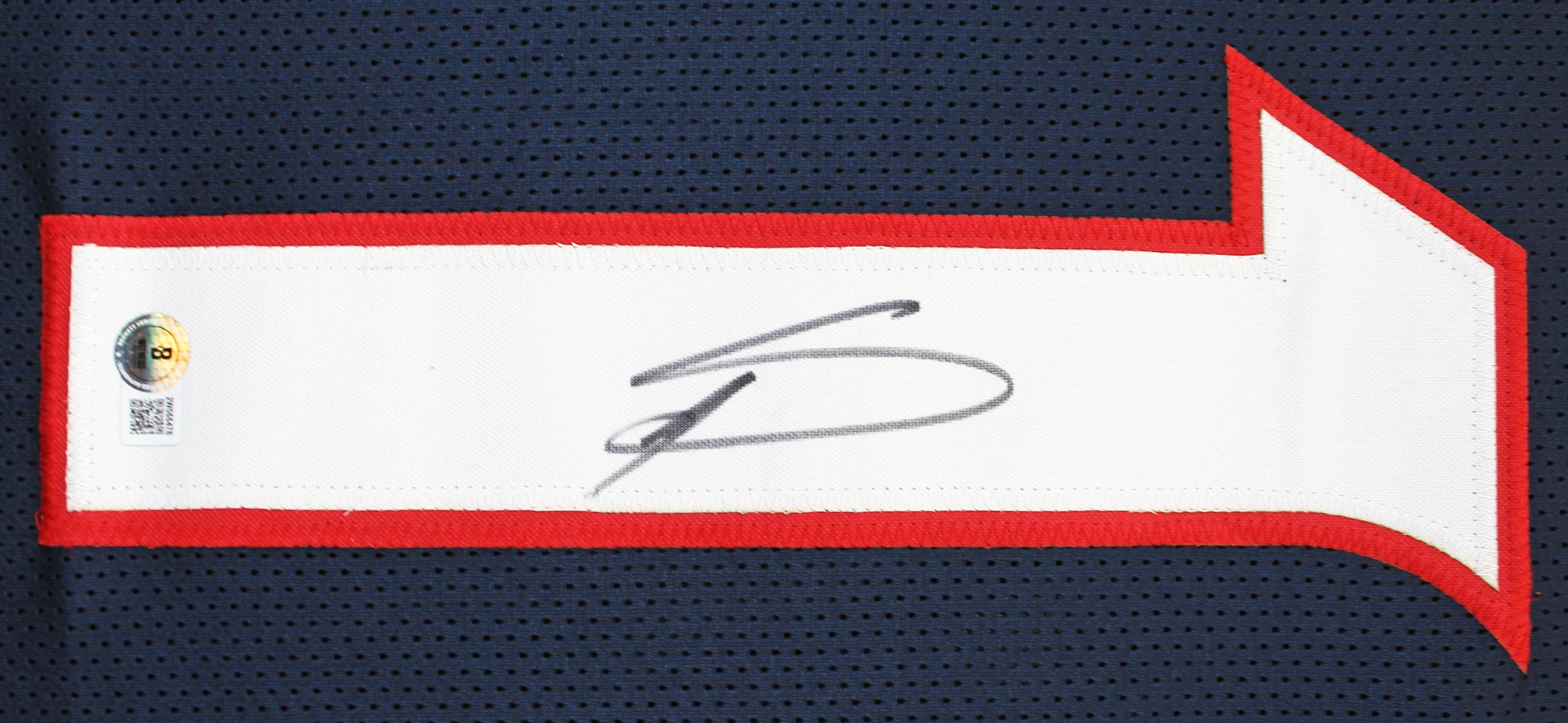 Stefon Diggs Authentic Signed Navy Pro Style Jersey Autographed BAS Witnessed