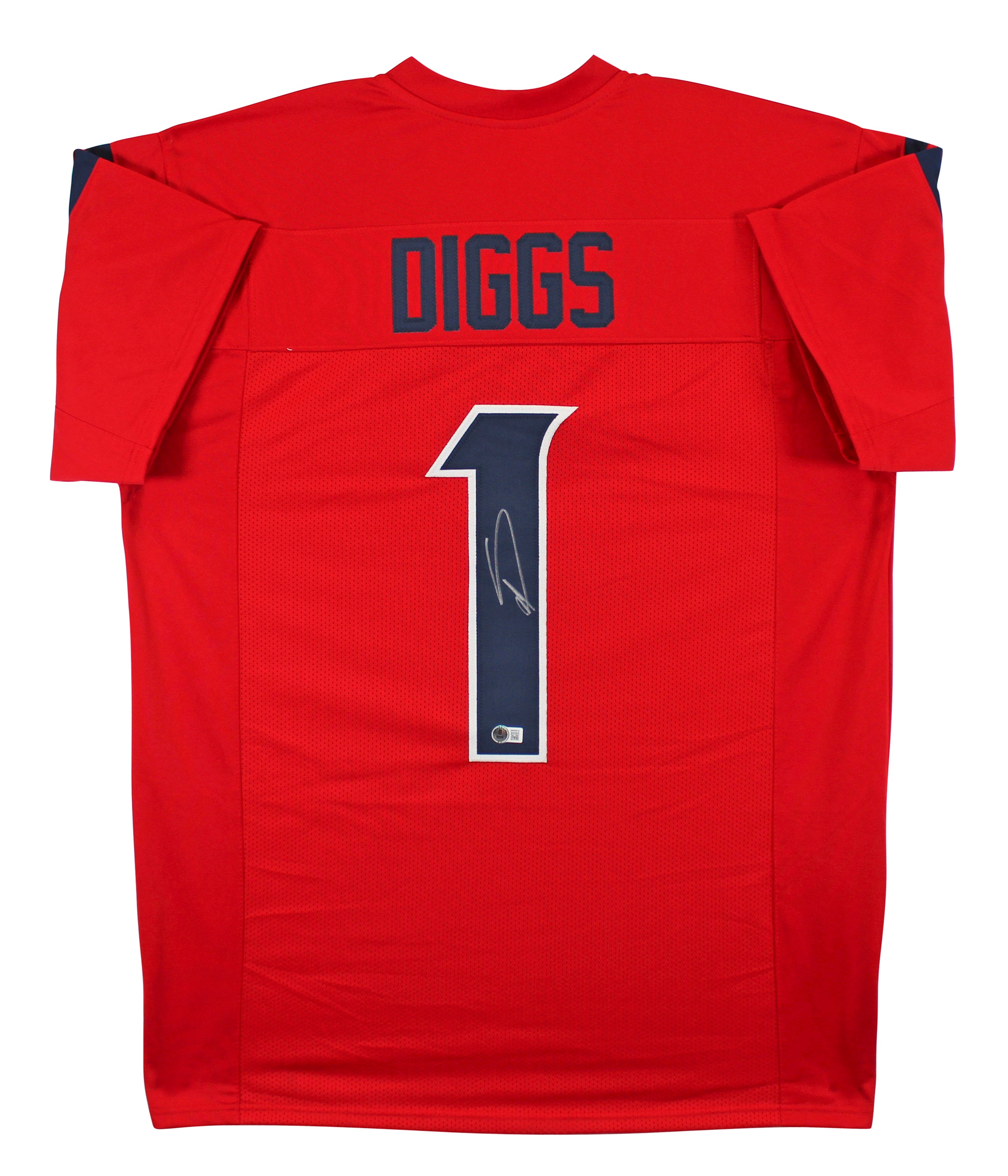 Stefon Diggs Authentic Signed Red Pro Style Jersey Autographed BAS Witnessed 2