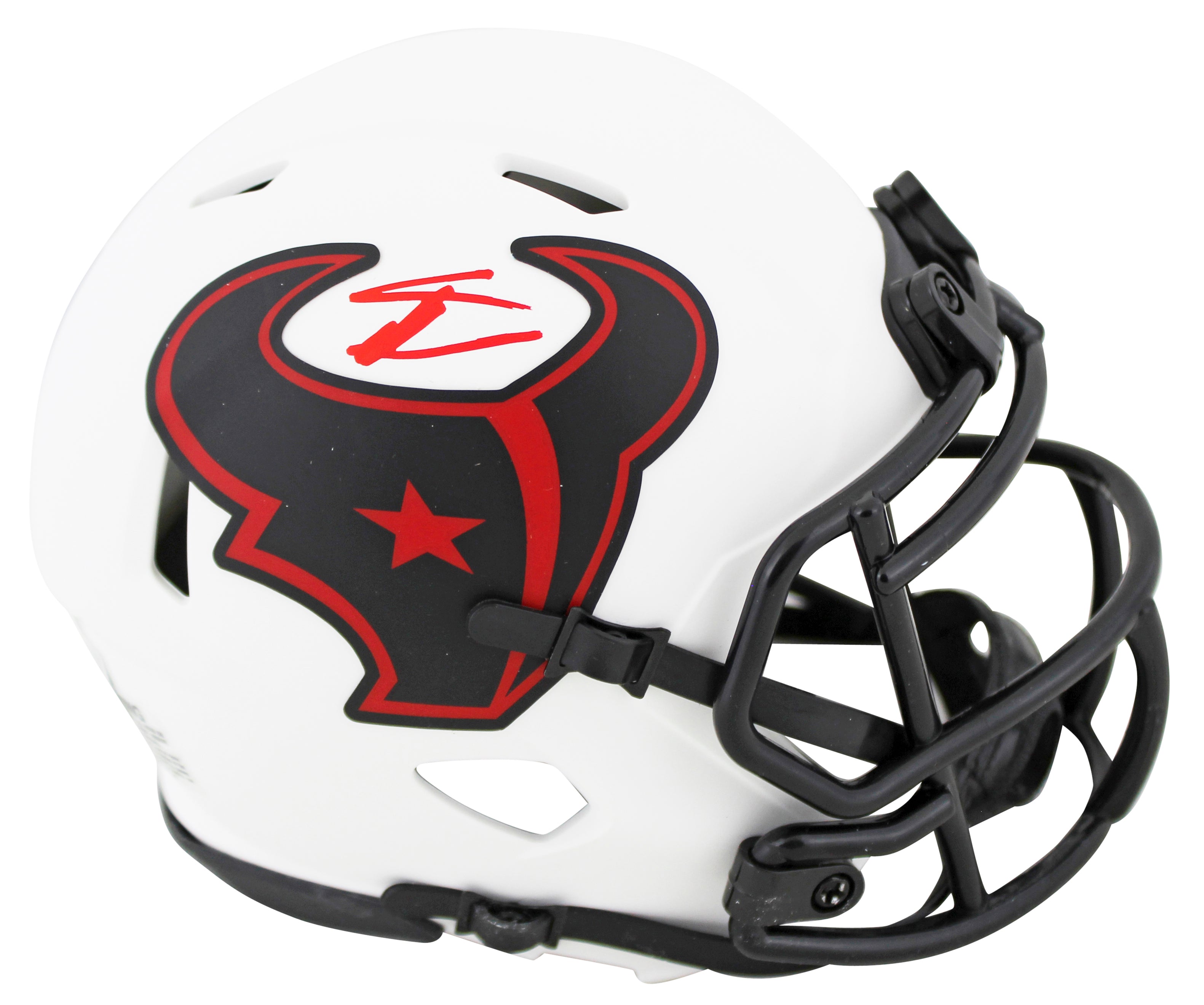 Texans Stefon Diggs Authentic Signed Lunar Speed Mini Helmet BAS Wit #2W053474