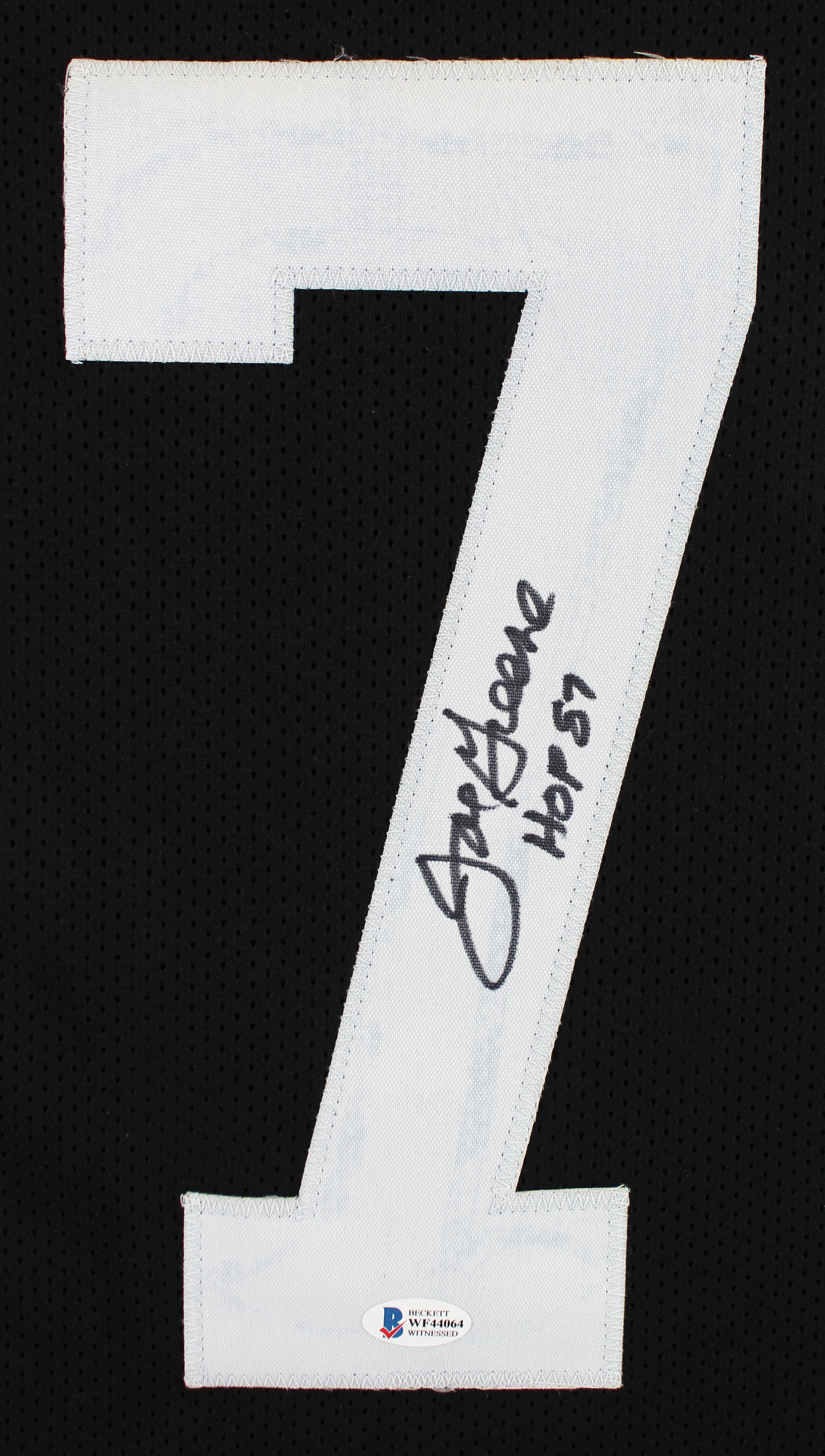 ** HOLIDAY DOORBUSTER ** Joe Greene "HOF 87" Authentic Signed Black Pro Style Jersey BAS Witnessed