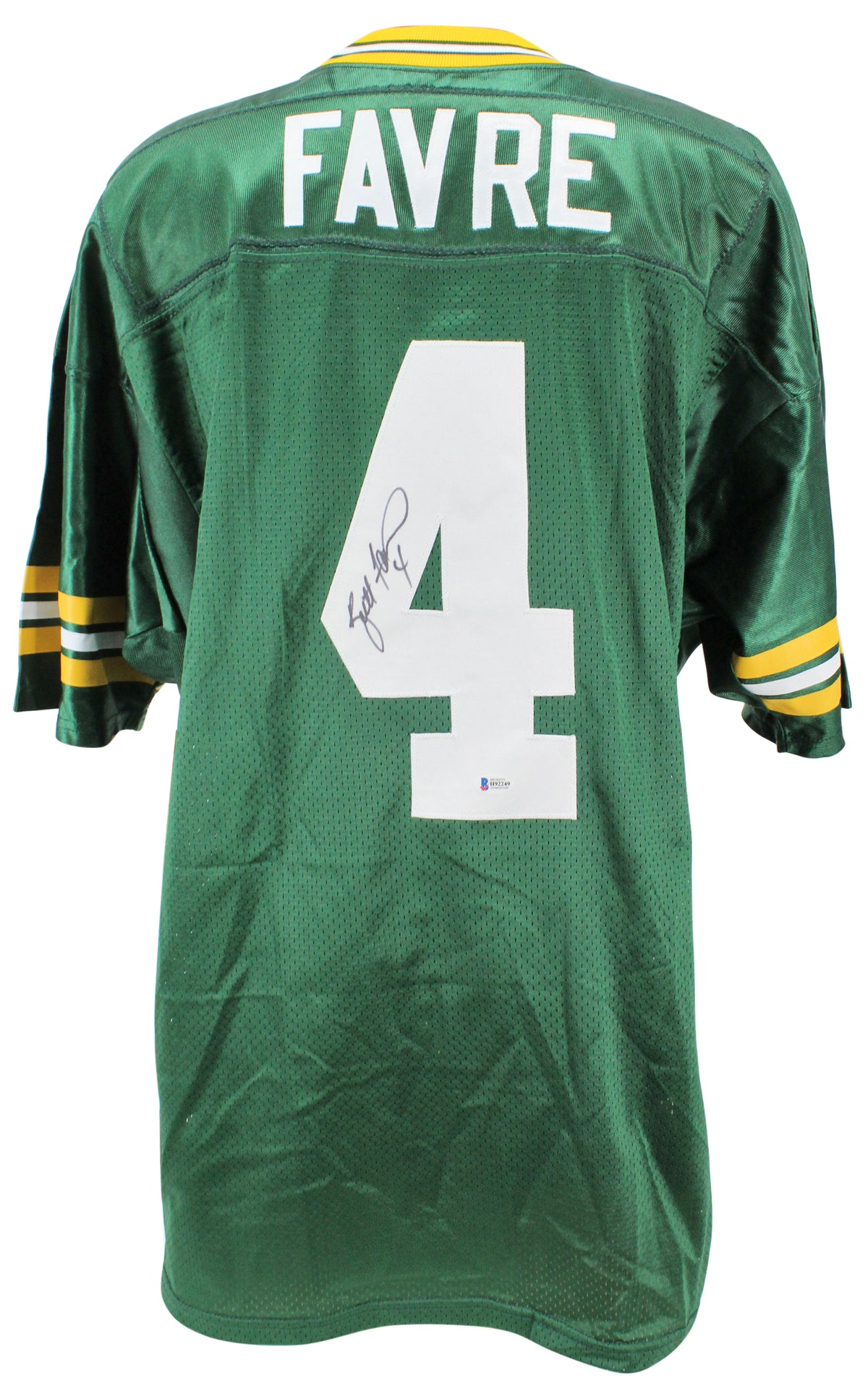 Packers Brett Favre Authentic Signed Green Authentic Wilson Jersey BAS #H92249