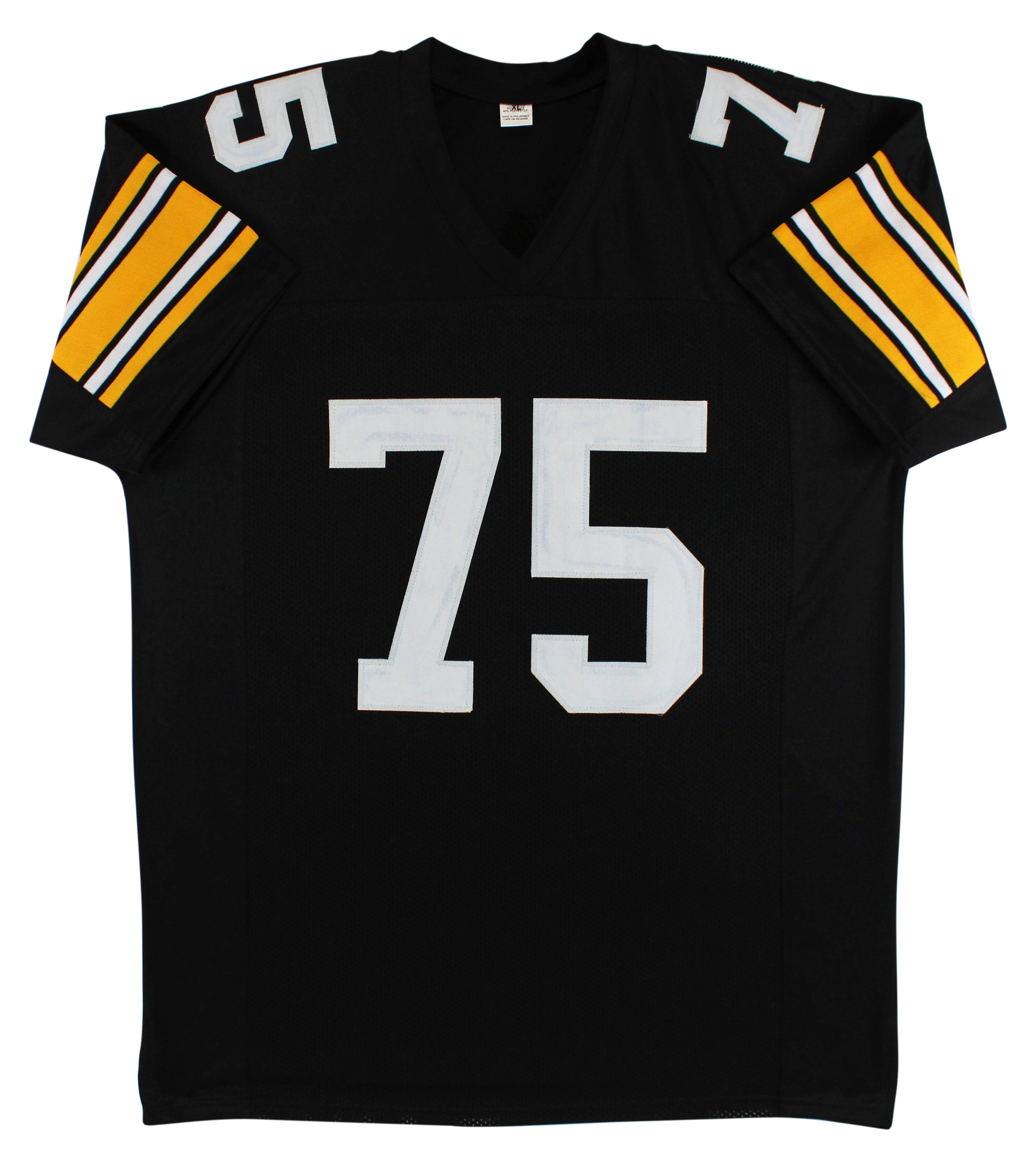 ** HOLIDAY DOORBUSTER ** Joe Greene "HOF 87" Authentic Signed Black Pro Style Jersey BAS Witnessed