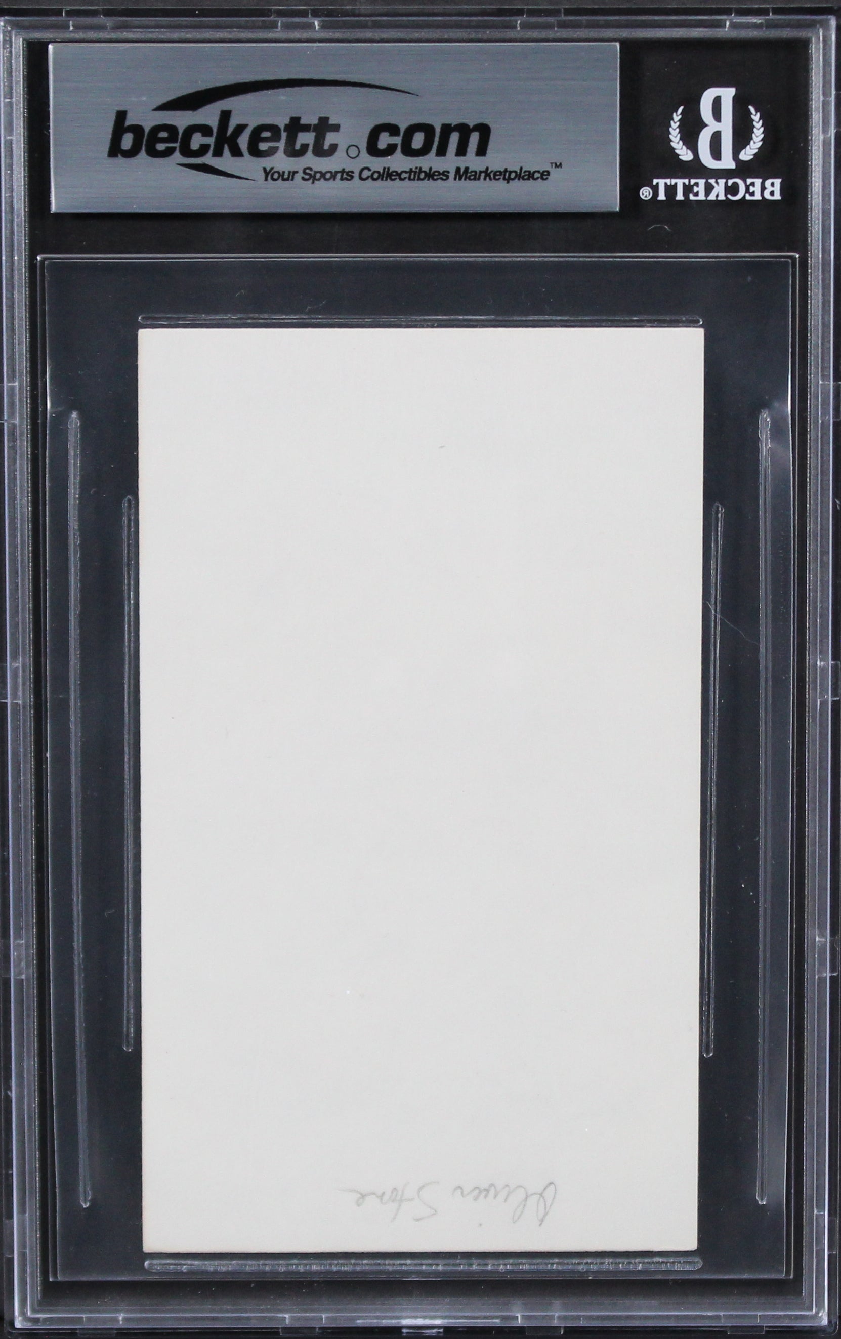 Oliver Stone Platoon Authentic Signed 3x5 Index Card Autographed BAS Slabbed 2