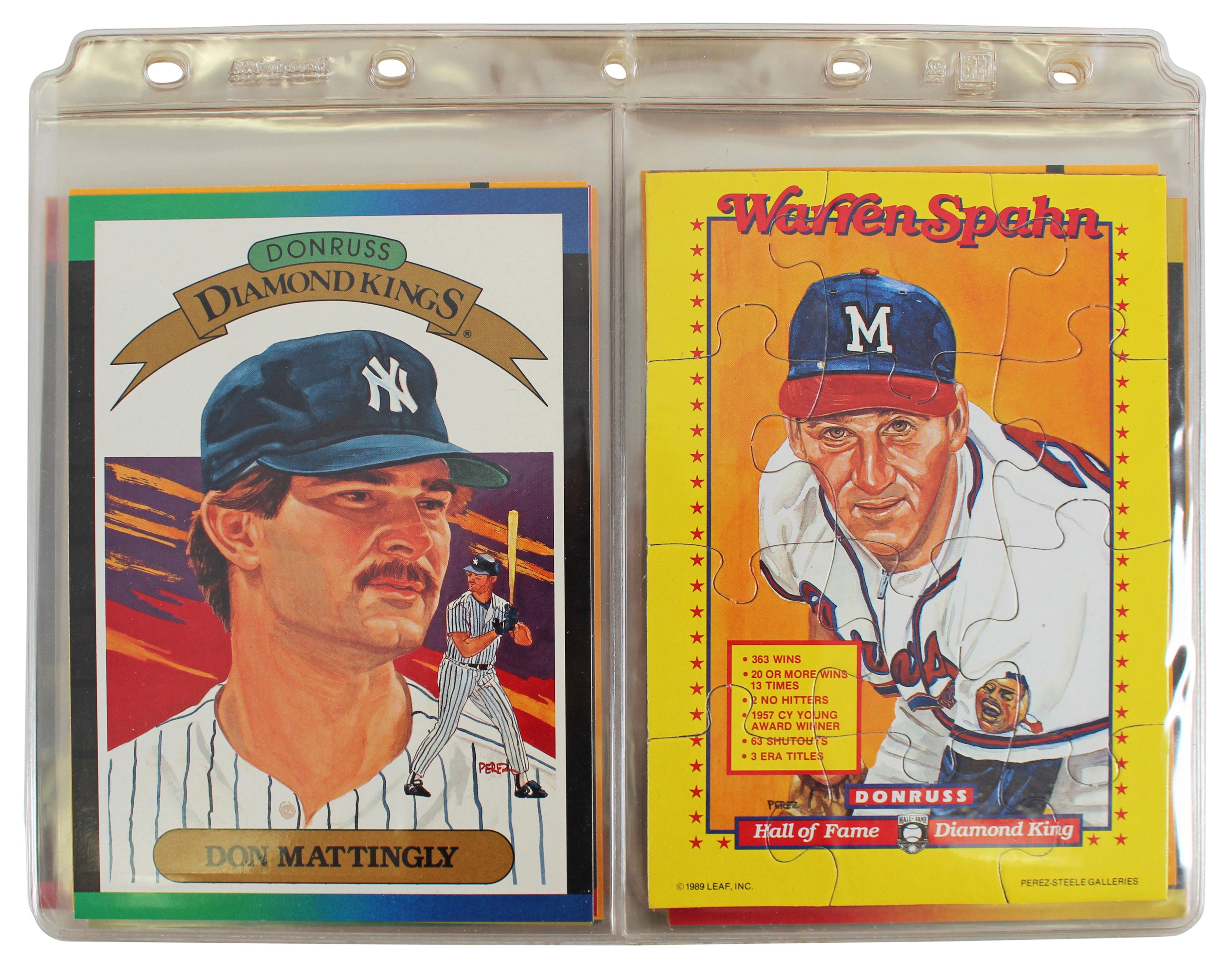 1989 Donruss Super Diamond Kings Complete 5x7 Card Set Un-signed