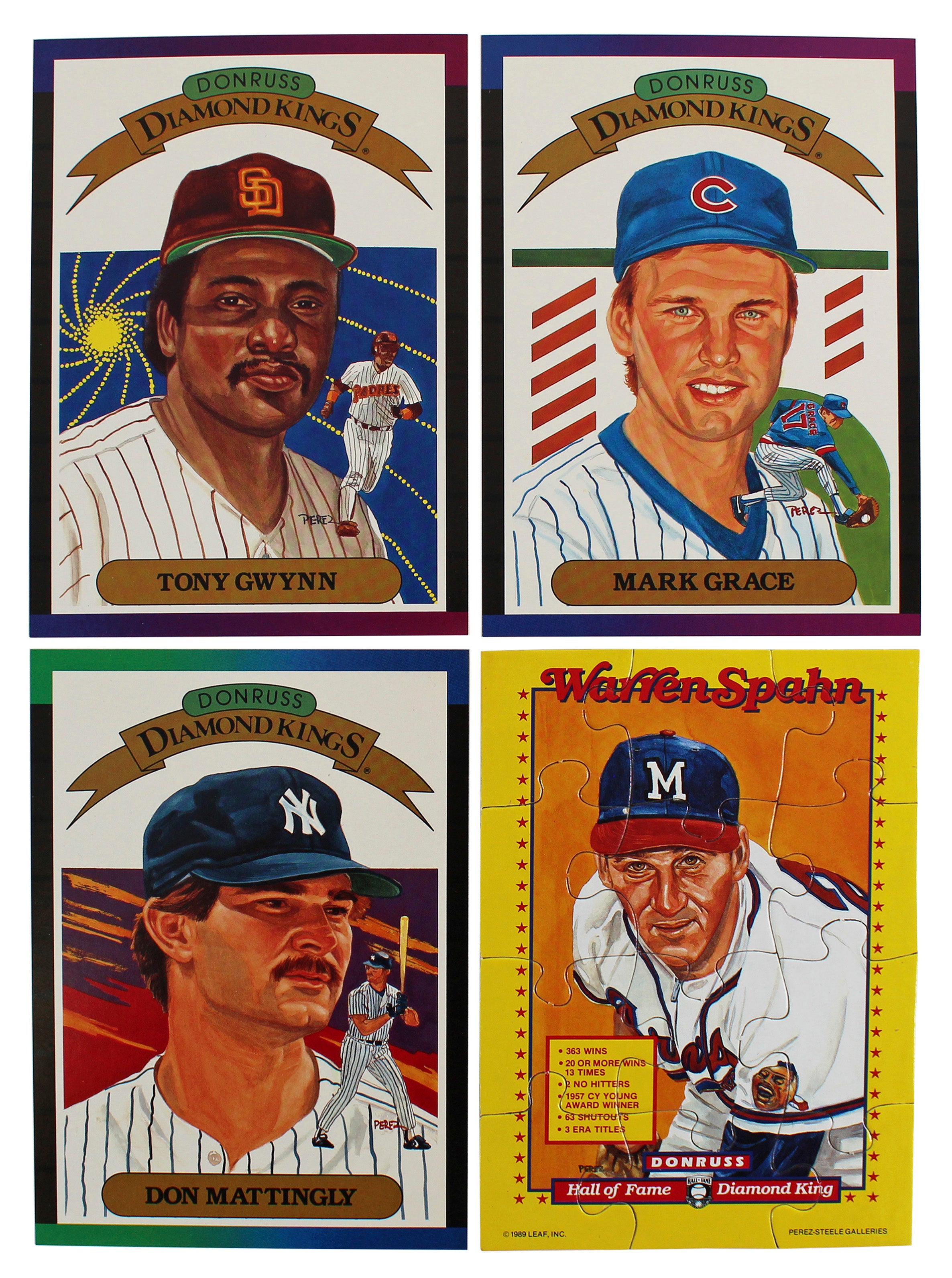 1989 Donruss Super Diamond Kings Complete 5x7 Card Set Un-signed