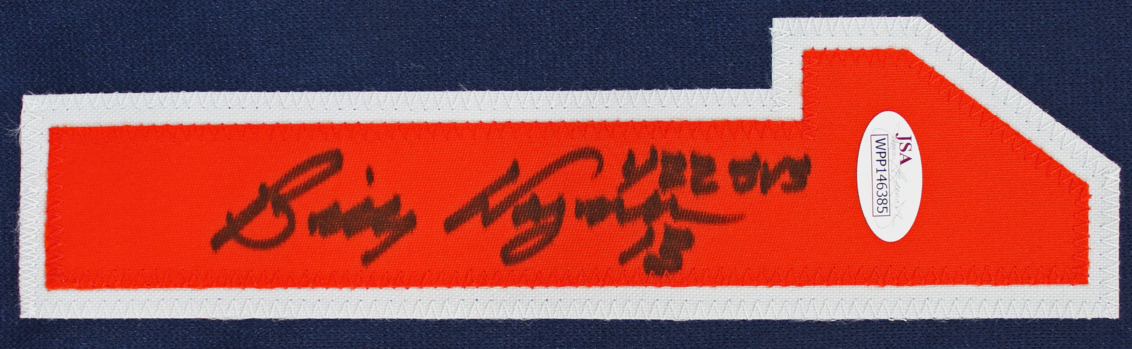 Billy Wagner "422 Svs" Authentic Signed Navy Blue Pro Style Jersey JSA Witness