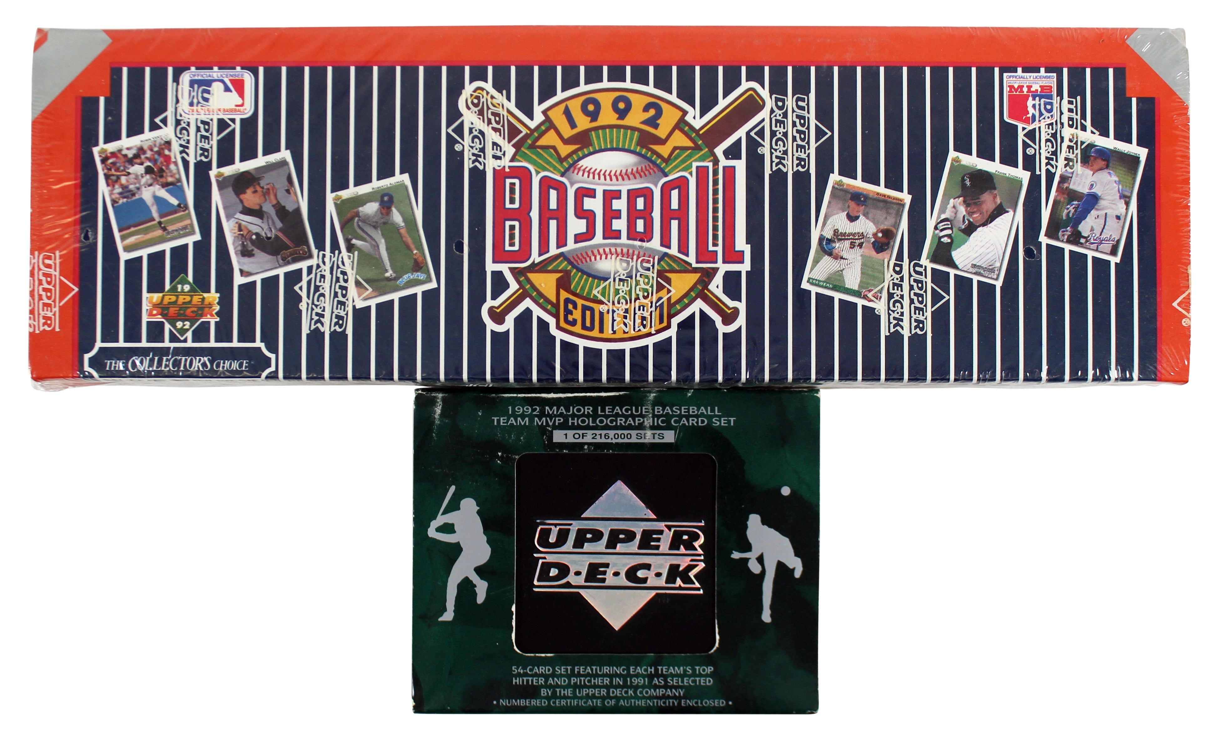 1992 Upper Deck MLB Factory Sealed Complete Set w/ 1992 Team MVP Holographic Set