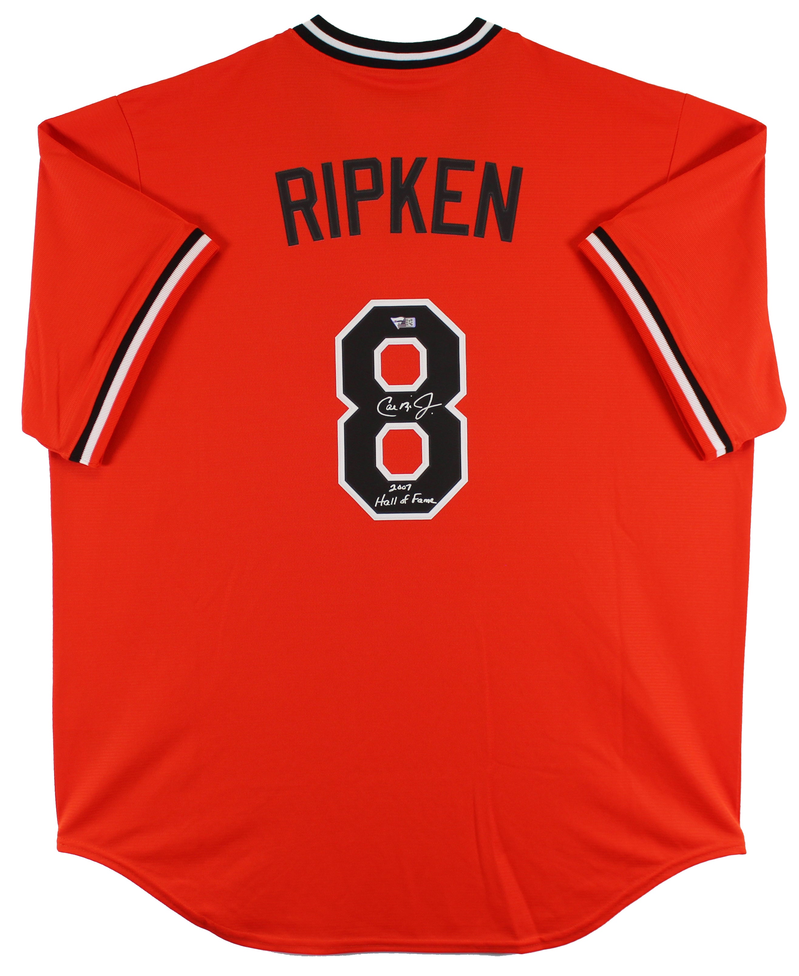 Orioles Cal Ripken Jr. "HOF 2007" Authentic Signed Orange Nike Jersey Fanatics