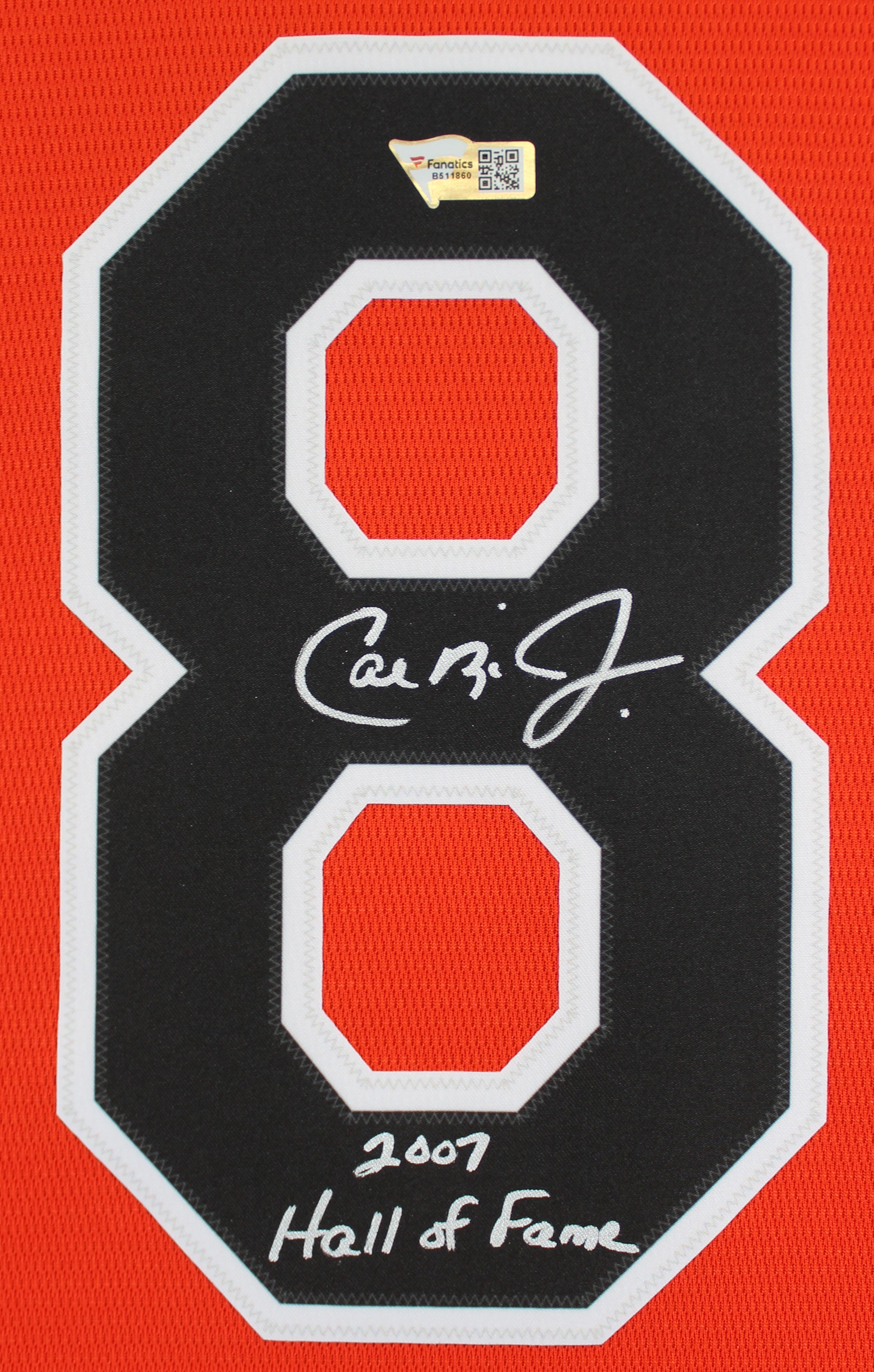 Orioles Cal Ripken Jr. "HOF 2007" Authentic Signed Orange Nike Jersey Fanatics