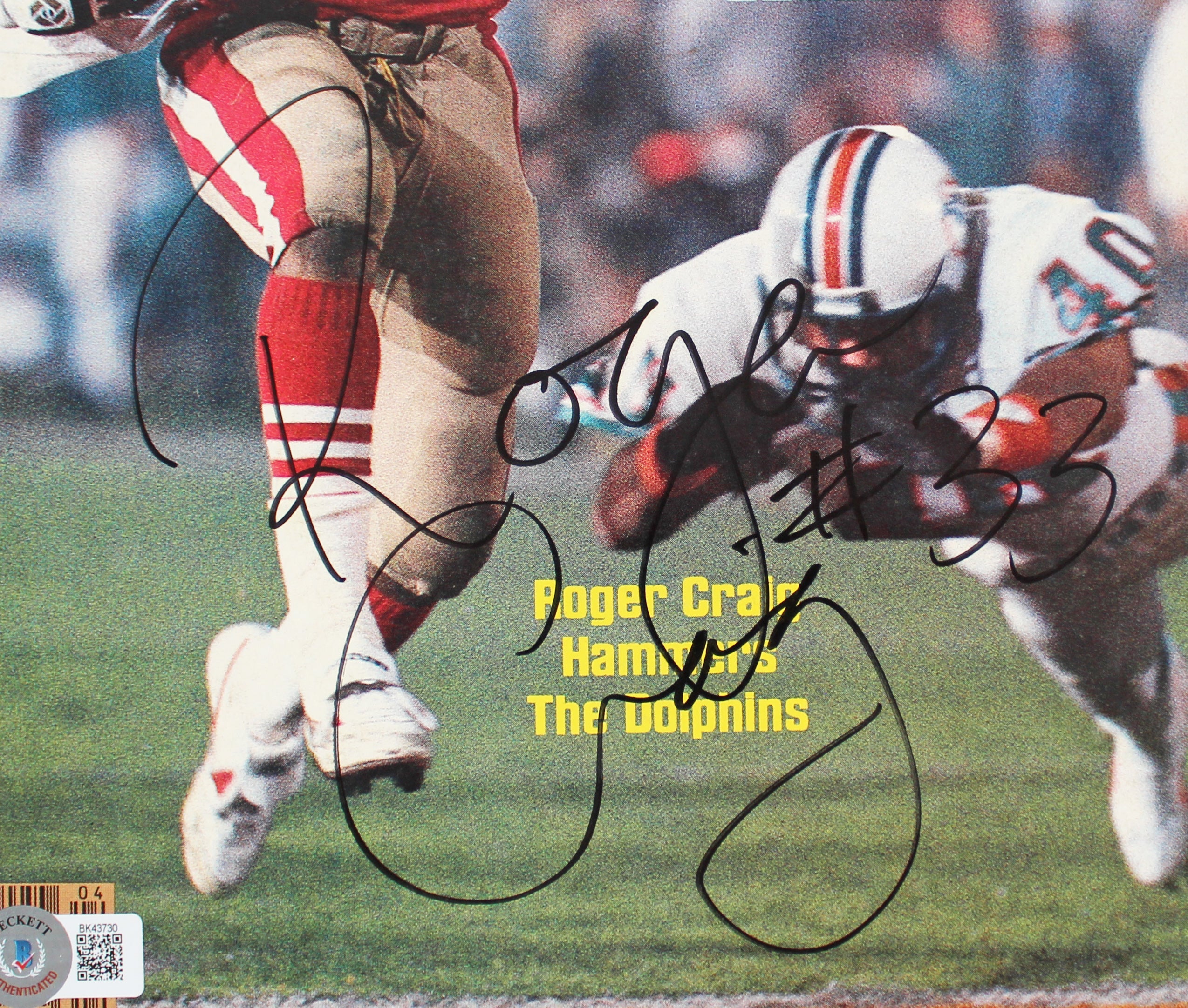 49ers Roger Craig Signed January 1985 Sports Illustrated Magazine BAS #BK43730