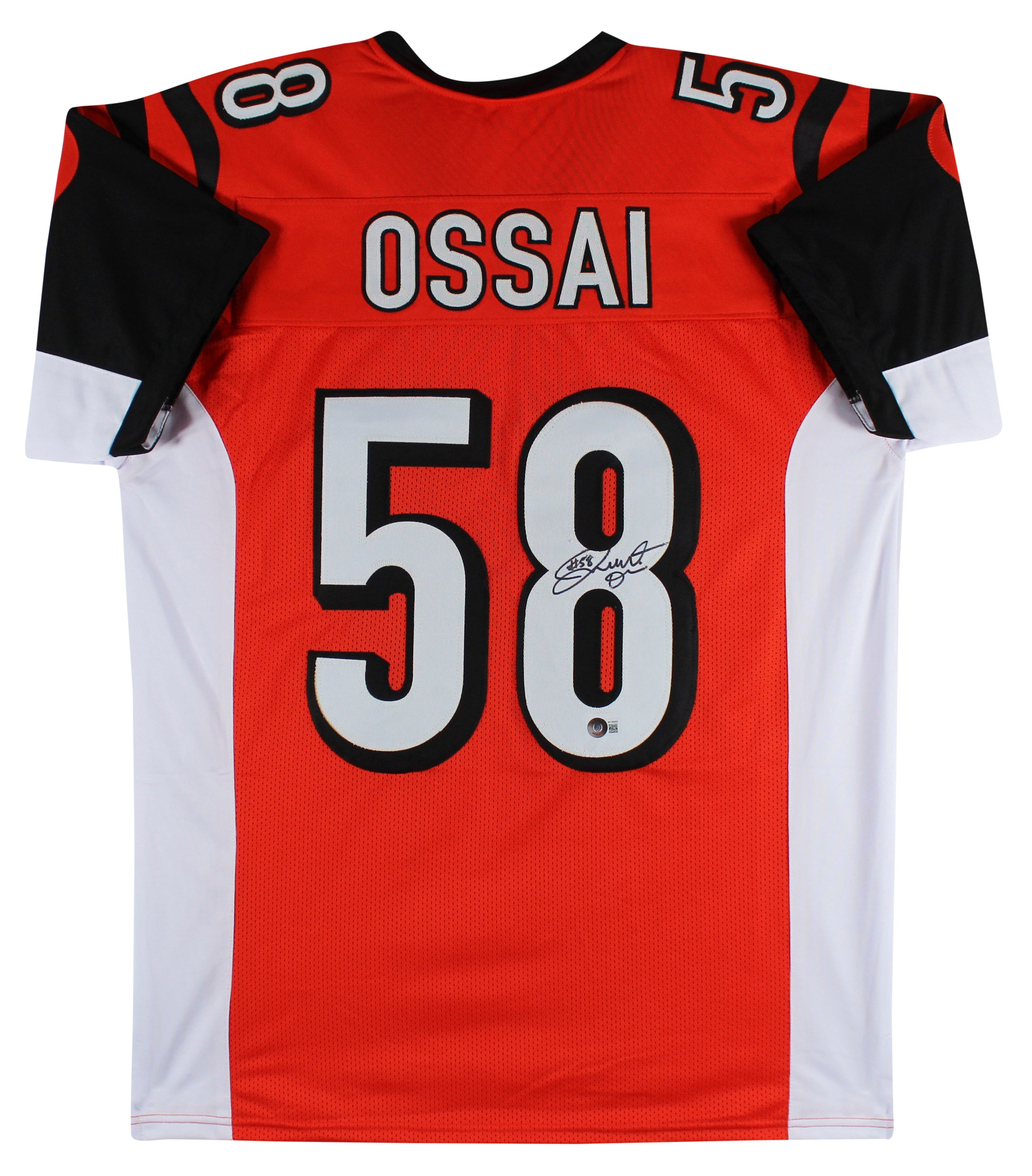 Joseph Ossai Authentic Signed Orange Pro Style Jersey Autographed BAS Witnessed