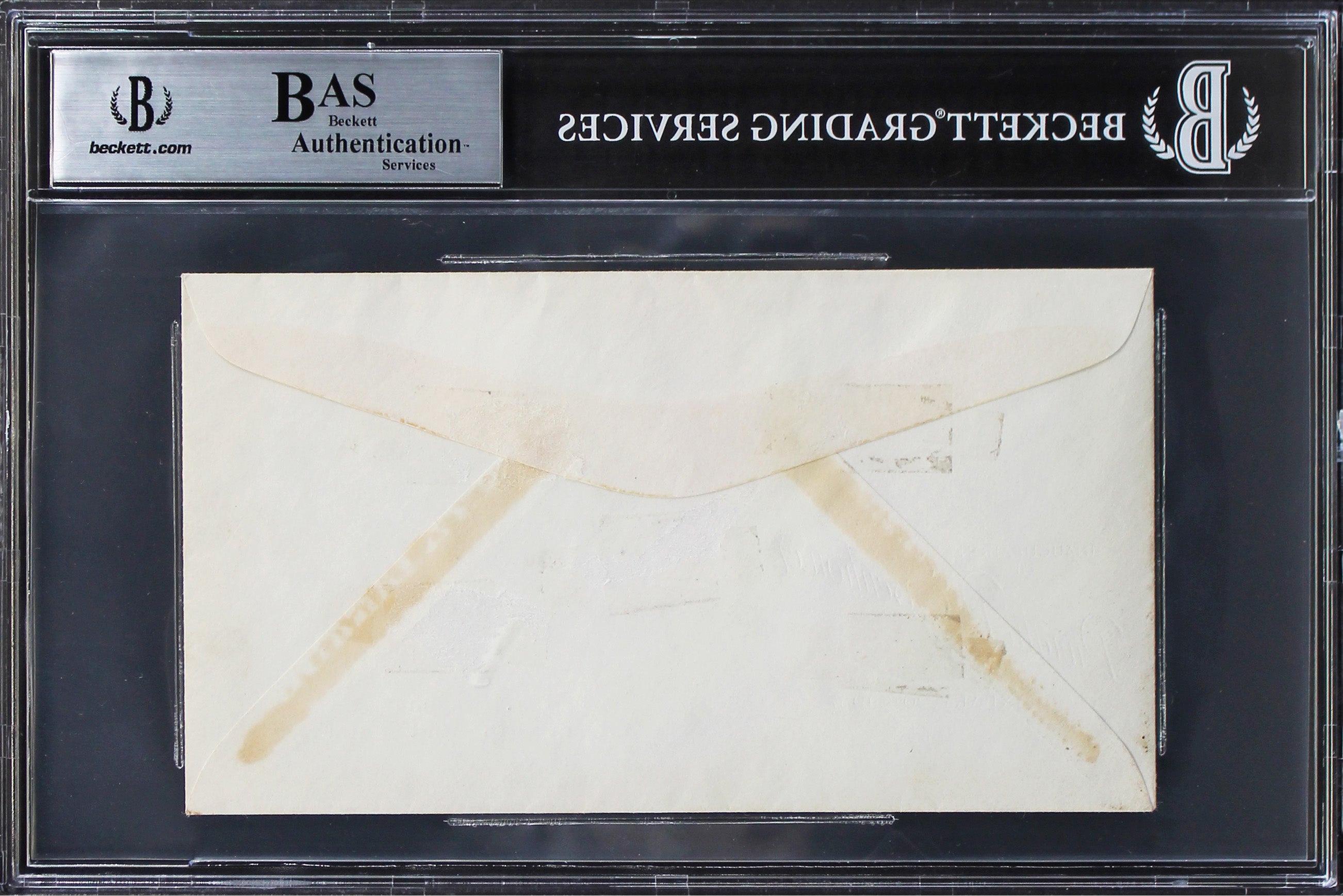 Dwight D. Eisenhower Signed Inauguration Day FDC Postmarked 1/21/1957 BAS Slab