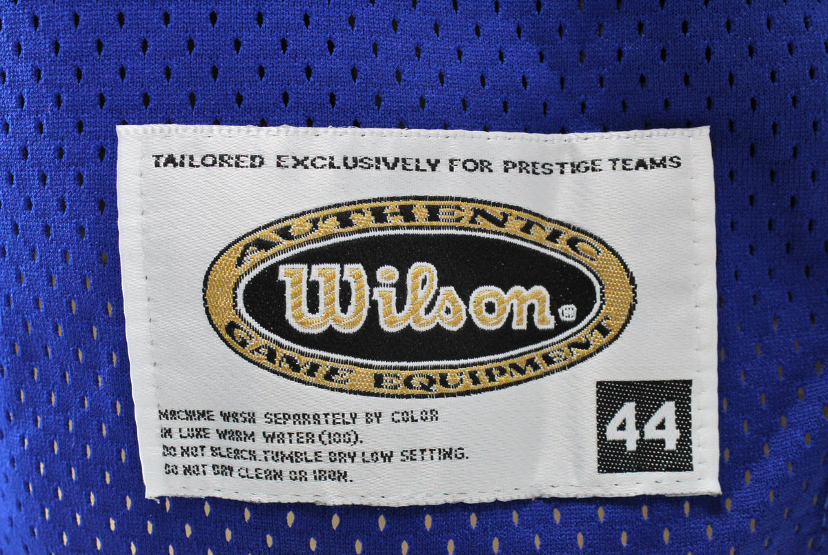 Giants Y.A. Tittle Authentic Signed Blue Wilson Authentic Jersey BAS #H92213