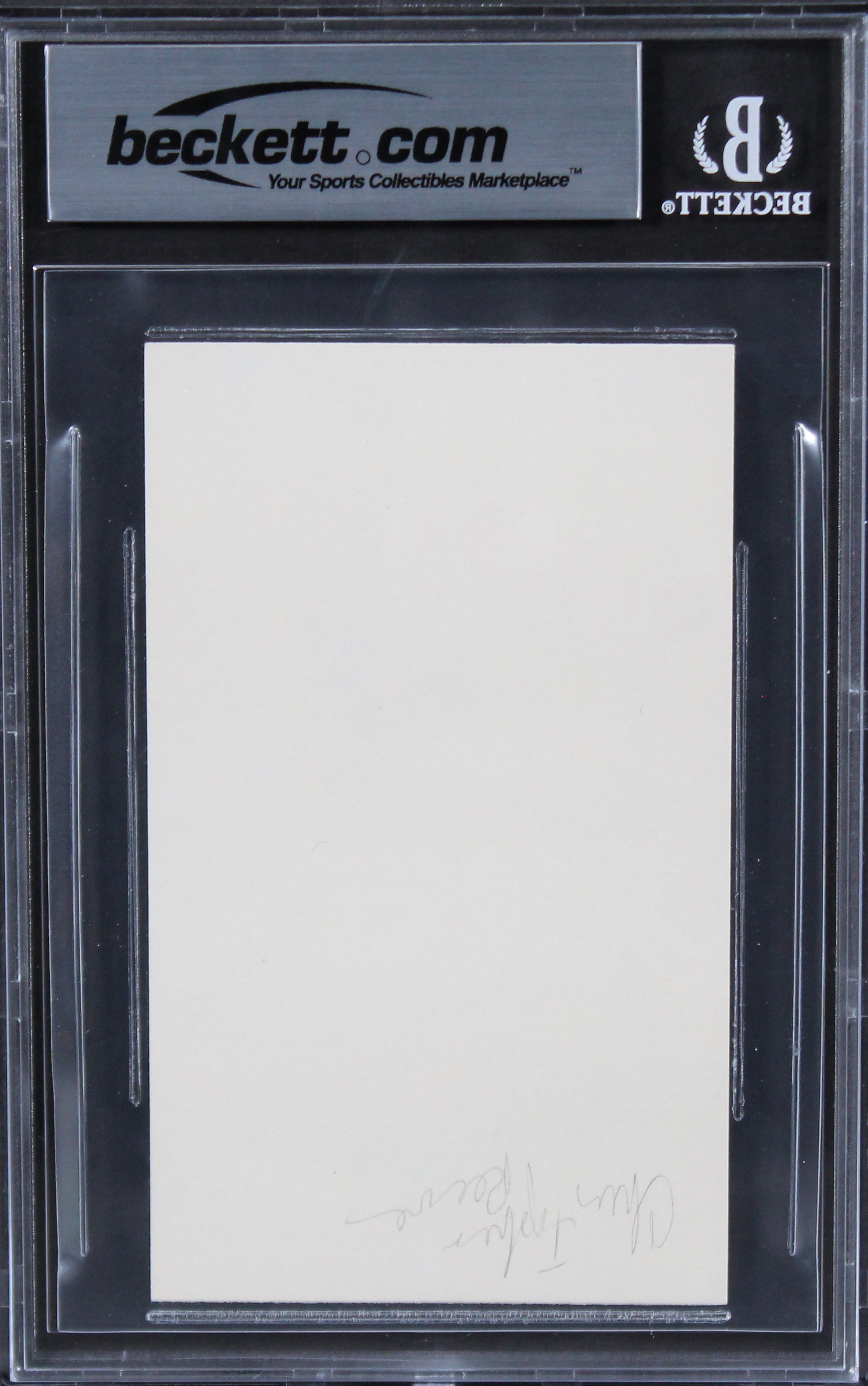 Christopher Reeve Superman Authentic Signed 3x5 Index Card BAS Slabbed 1