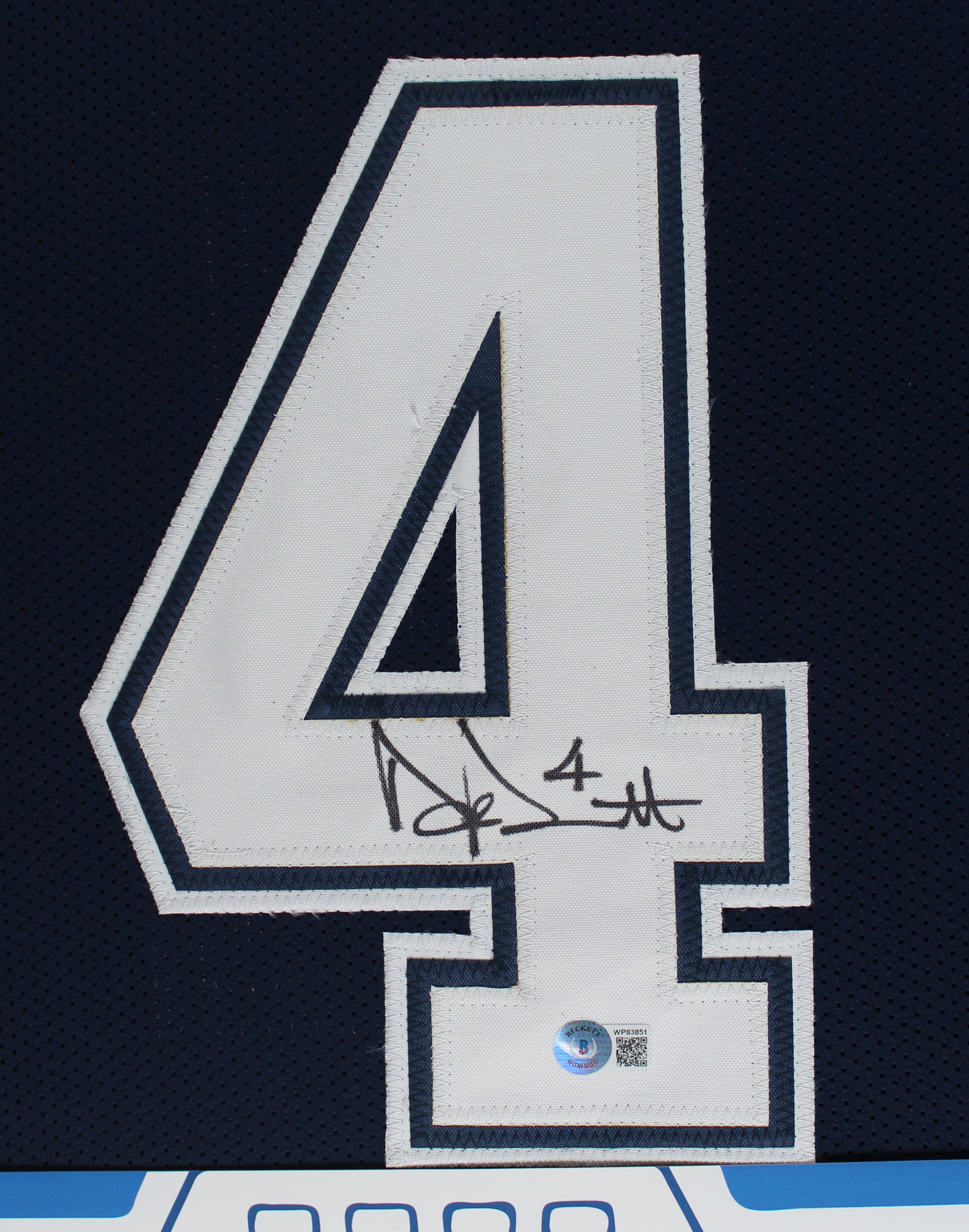 Dak Prescott Authentic Signed One of One Jersey Framed Display BAS Witnessed