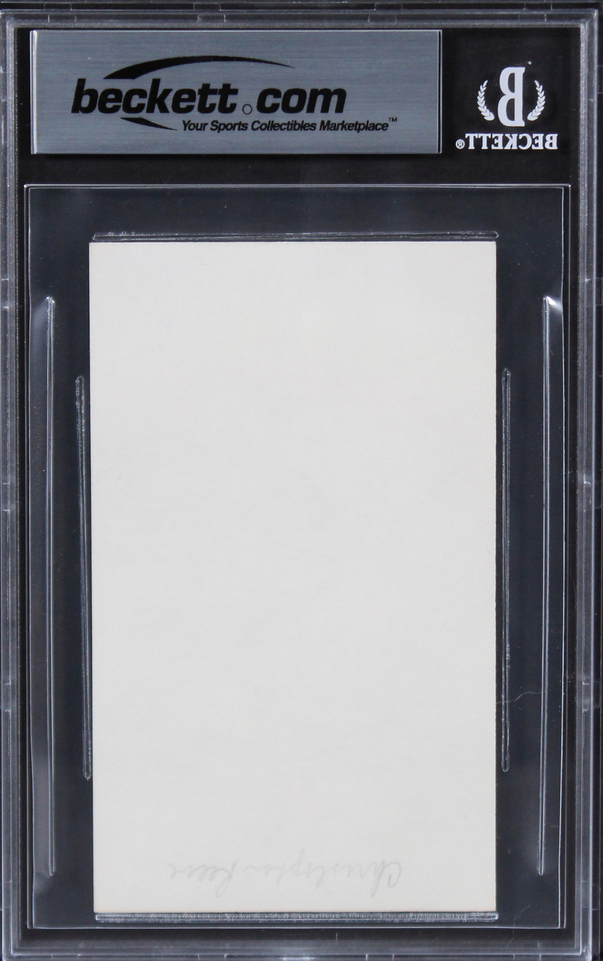 Christopher Reeve Superman Authentic Signed 3x5 Index Card BAS Slabbed 4