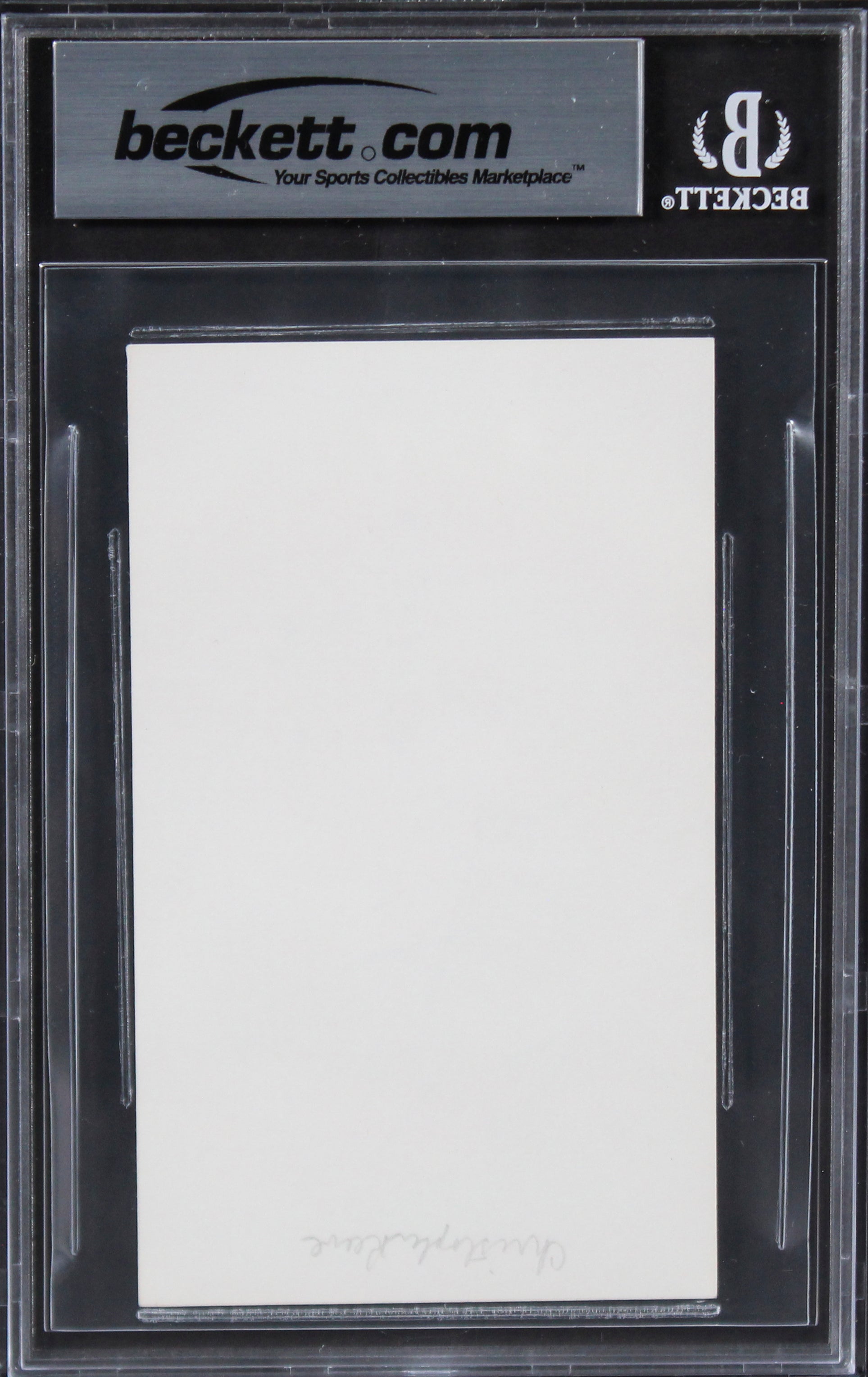 Christopher Reeve Superman Authentic Signed 3x5 Index Card BAS Slabbed 5