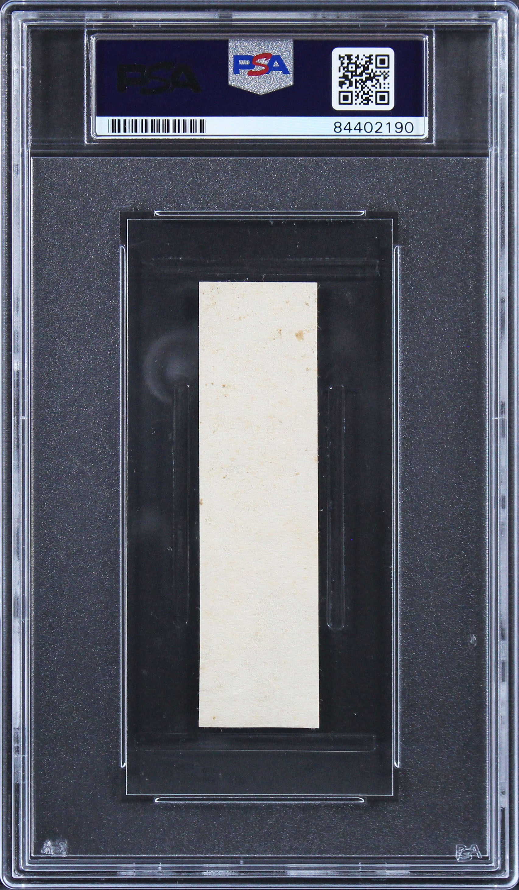 Andrew Johnson Authentic Signed 1x3.65 Cut Signature Auto Graded NM 7 PSA Slab