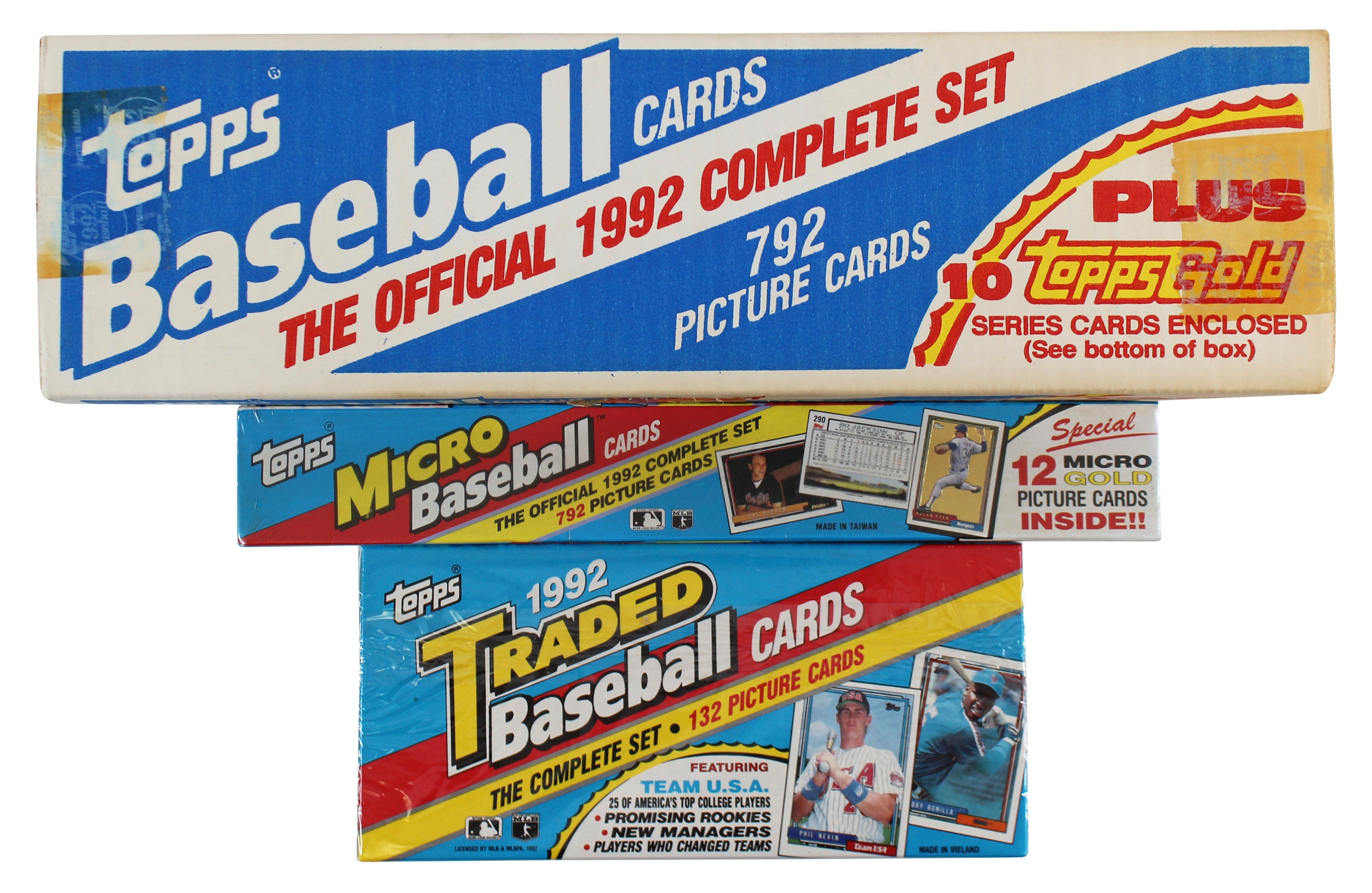 1992 Topps Complete Set w/ Sub Sets (Topps Gold, Micro, & Traded) Un-signed