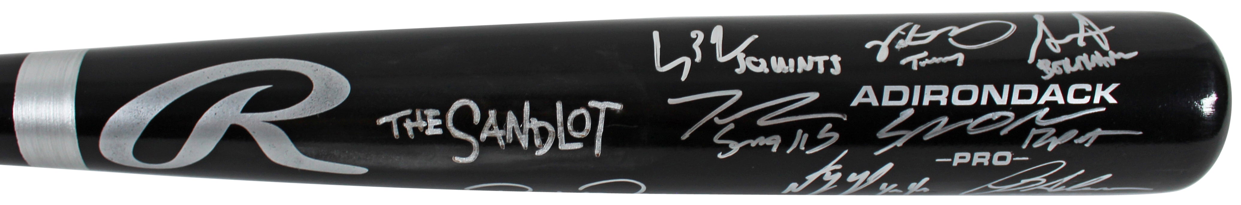 ** HOLIDAY DOORBUSTER ** The Sandlot (8) Guiry, Leopardi, Renna +5 Signed Bat w/ Character Names BAS