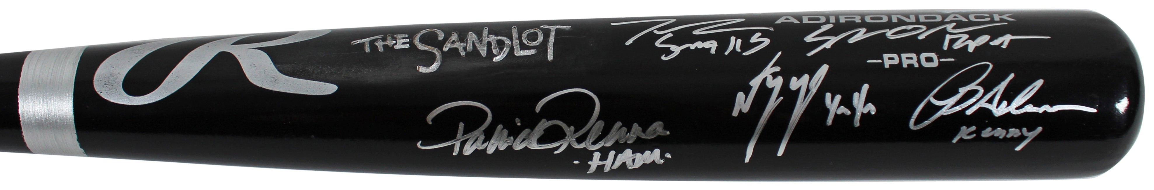 ** HOLIDAY DOORBUSTER ** The Sandlot (8) Guiry, Leopardi, Renna +5 Signed Bat w/ Character Names BAS