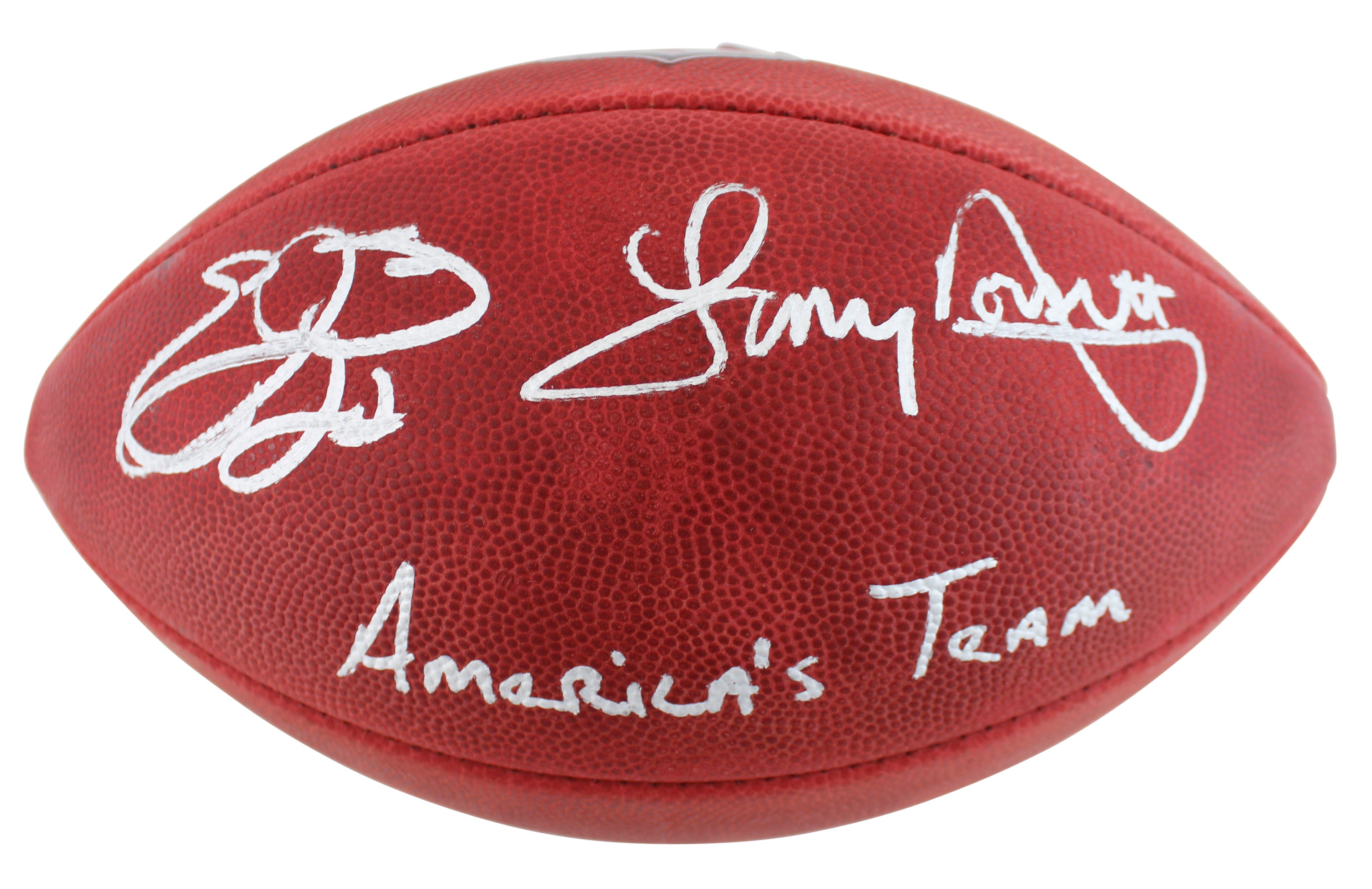 Emmitt Smith & Tony Dorsett "Americas Team" Signed Official Duke Football BAS W