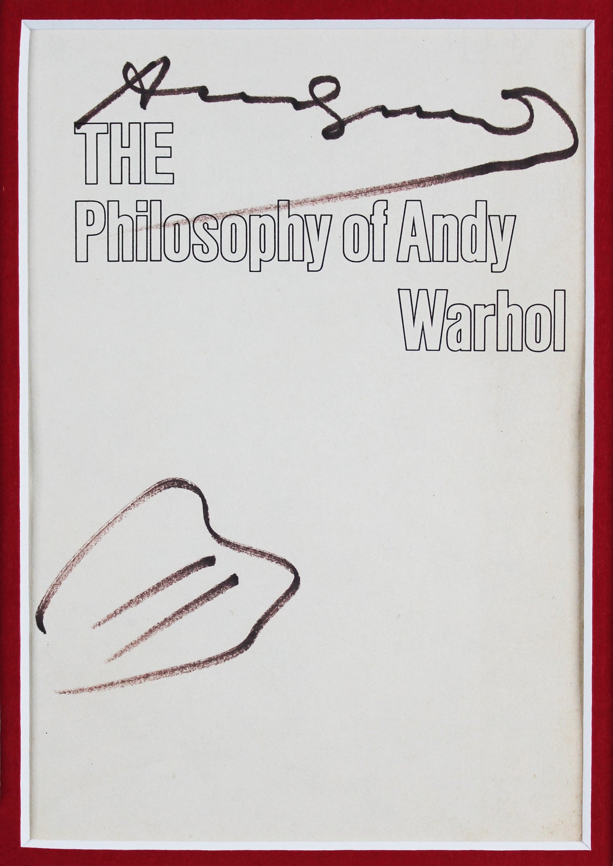 Andy Warhol Authentic Signed 4x6 Cut Framed Display Autographed JSA #XX67338
