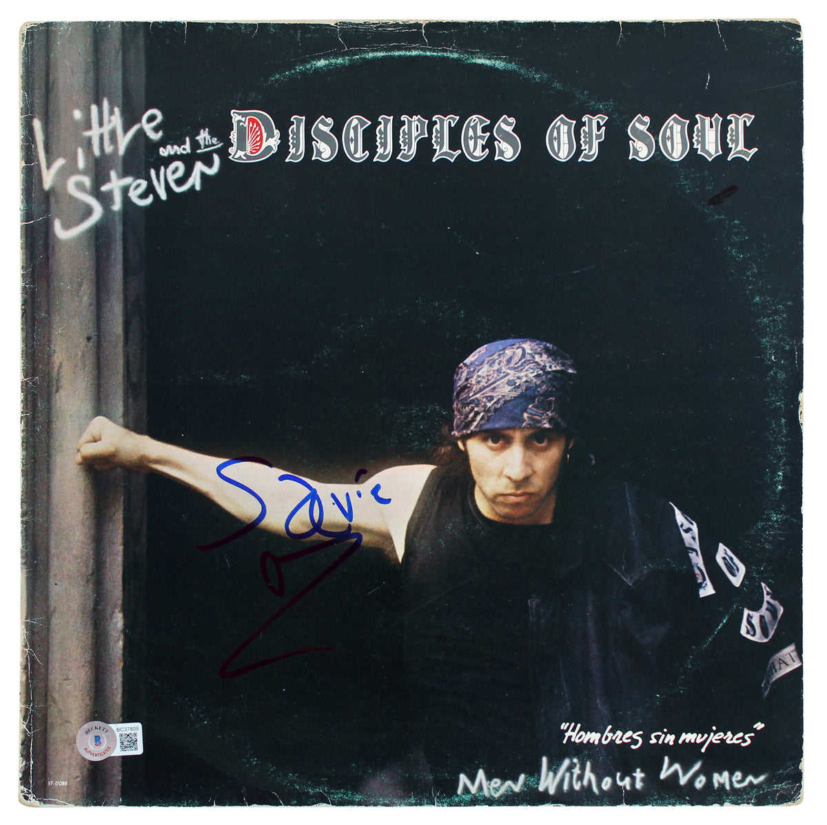 Steven Van Zandt Signed Men Without Women Album Cover W/ Vinyl BAS #BC37809