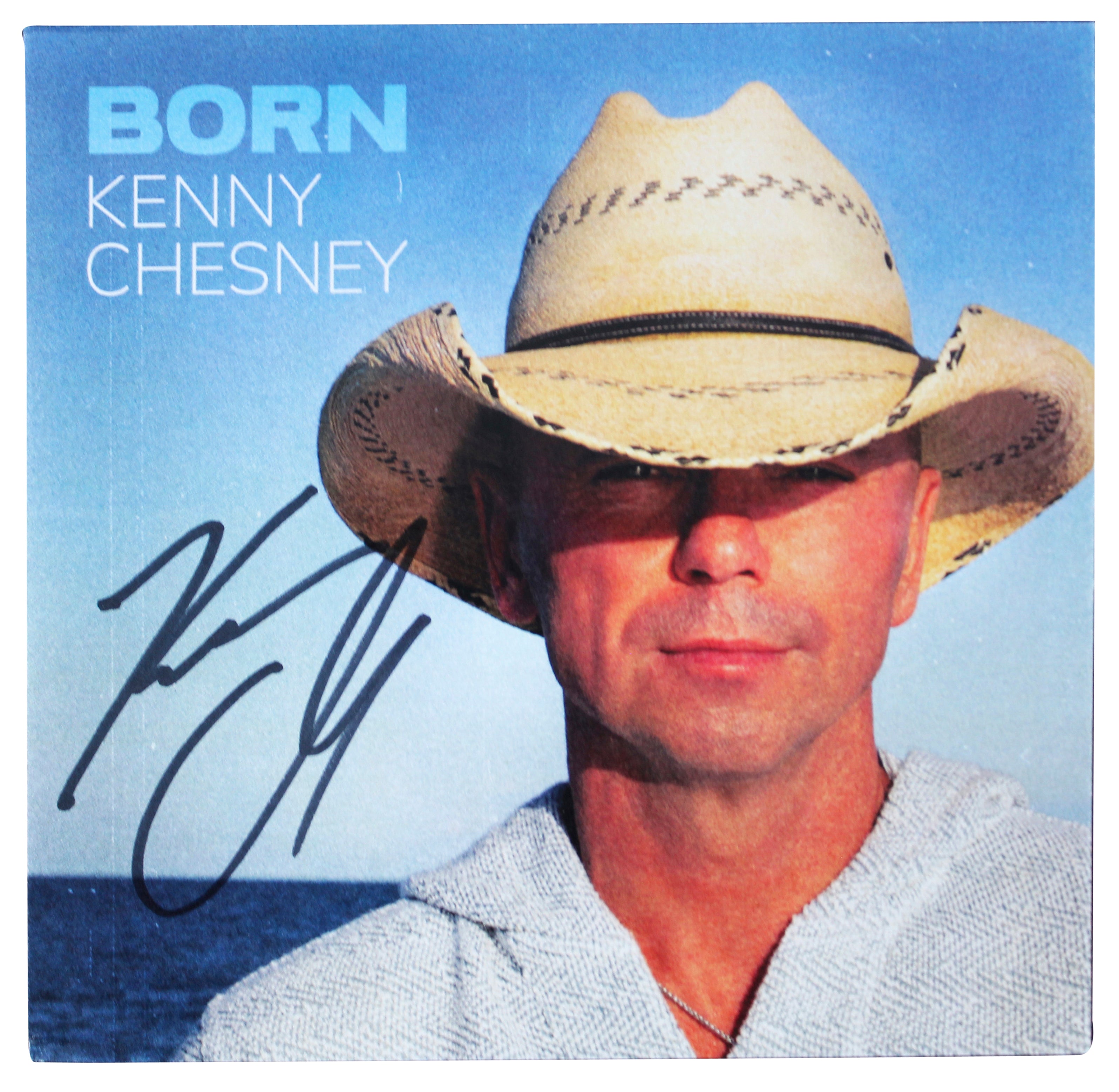 Kenny Chesney Authentic Signed Born Cd Insert W/ Disk Autographed BAS