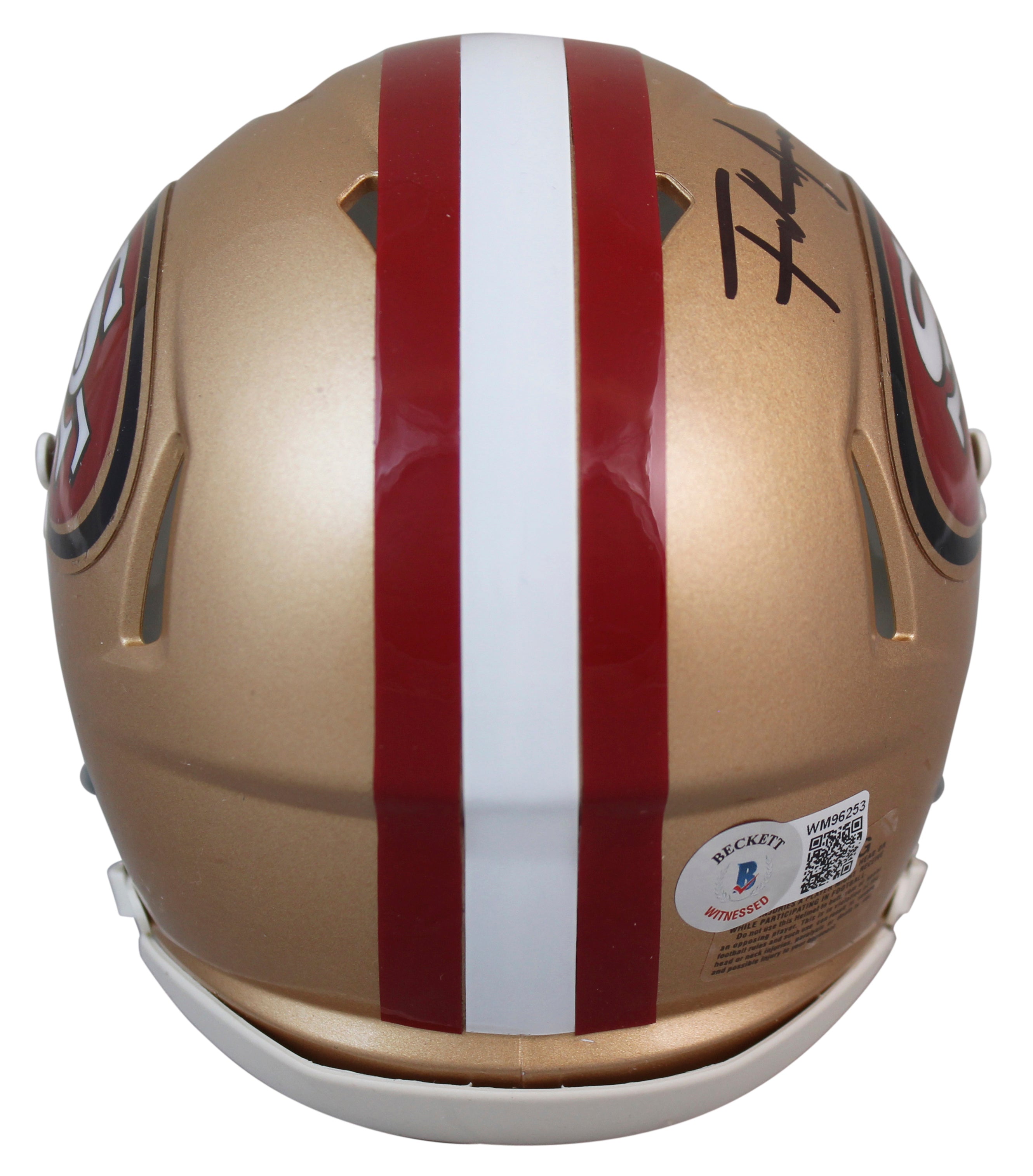 49ers Frank Gore Authentic Signed Speed Mini Helmet Autographed BAS Witnessed