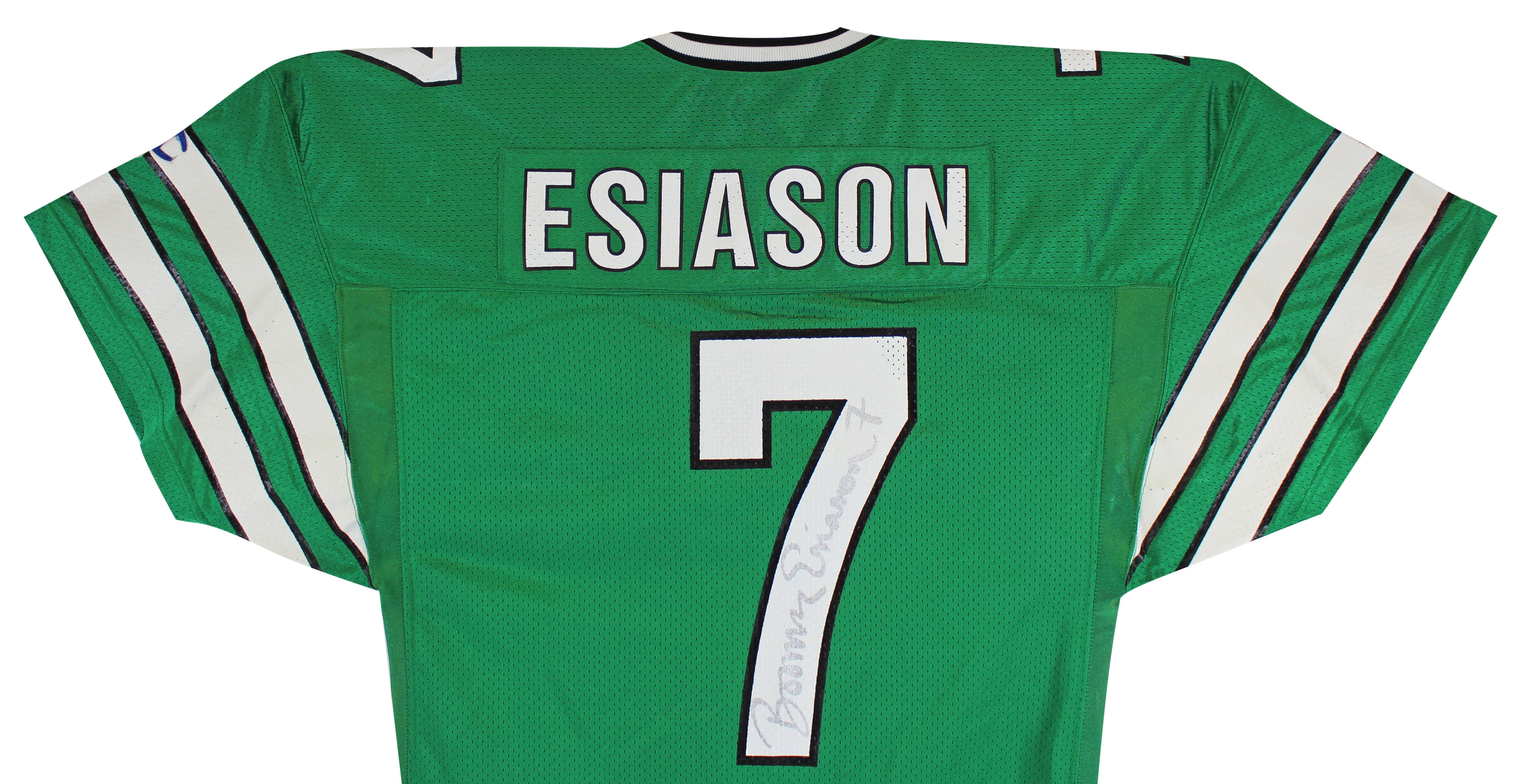 Jets Boomer Esiason Signed 1994 Game Issued/Worn Champion Jersey BAS #X71277