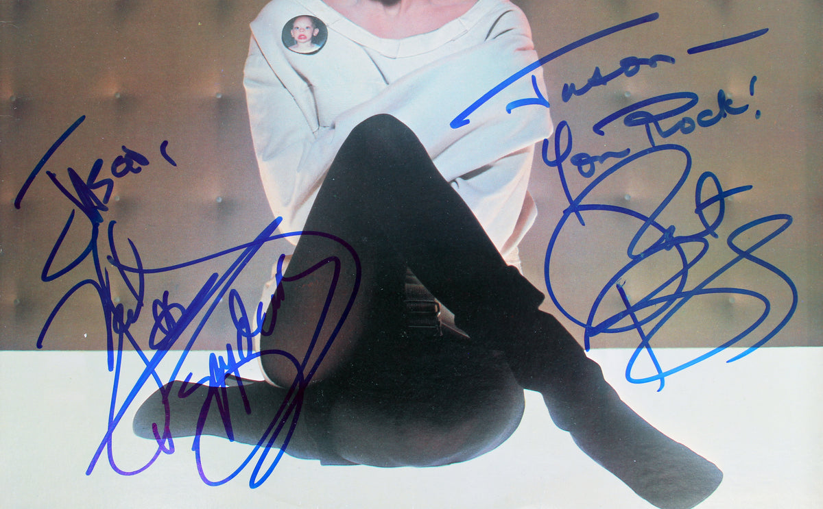 Pat Benatar & Neal Giraldo Signed Get Nervous Album Cover BAS #BH027839