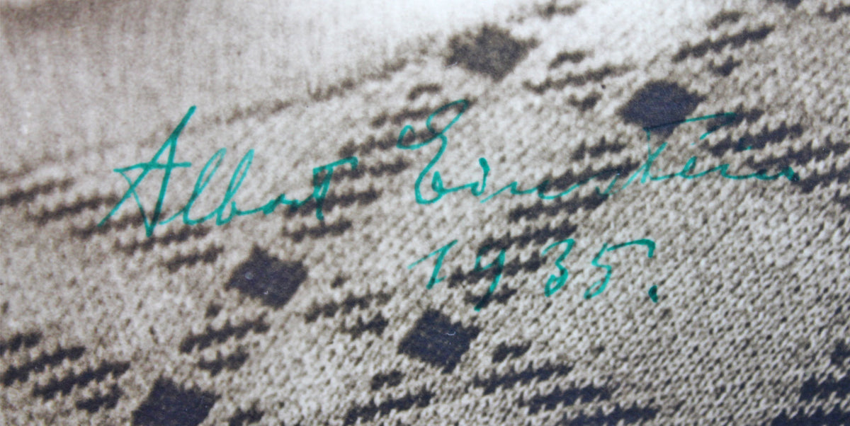 Albert Einstein "1935" Authentic Signed 7.5x9.75 Framed Photo BAS #A89682