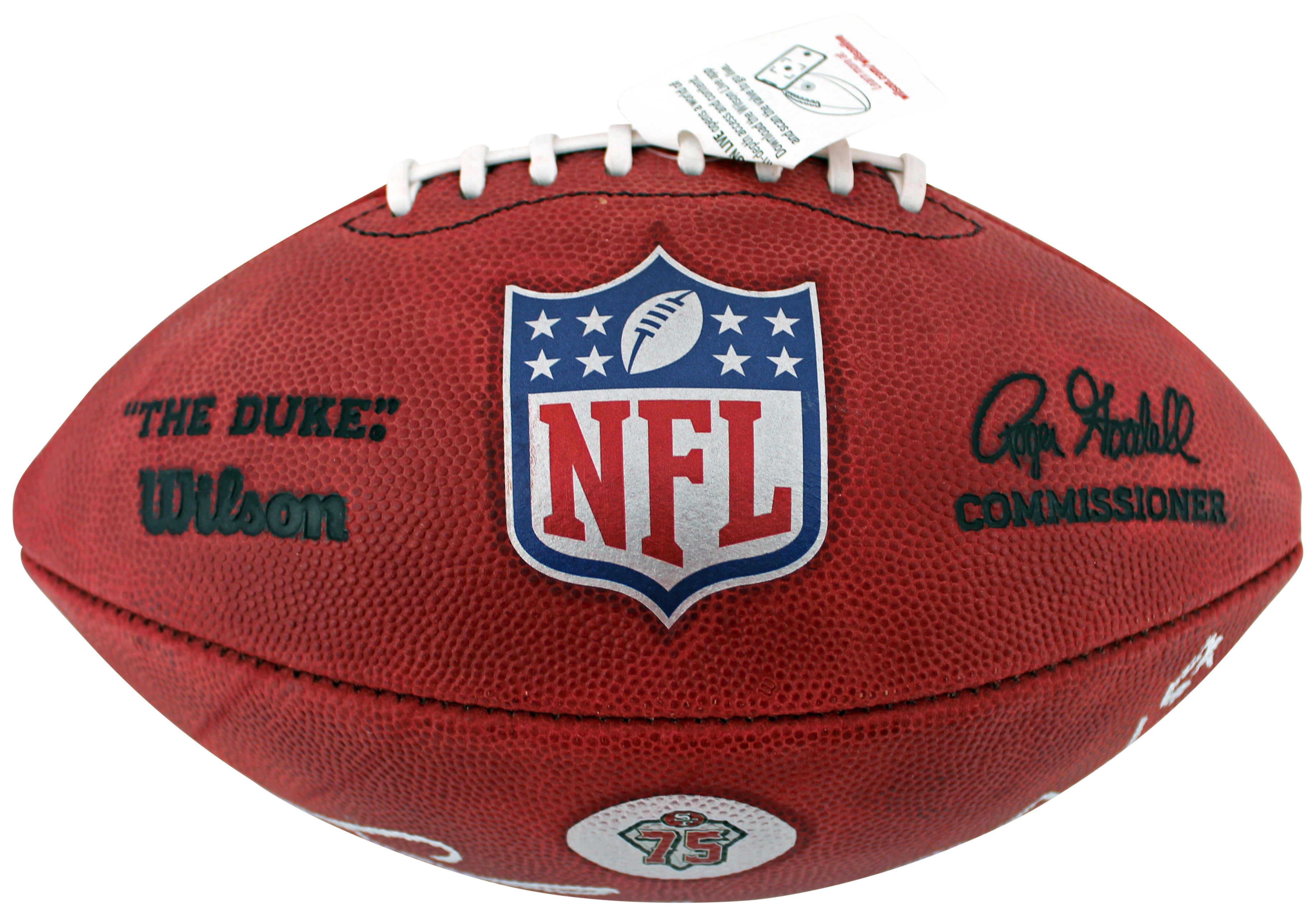 49ers Fred Warner & Dre Greenlaw Signed "The Duke" 75th Nfl Football BAS Wit