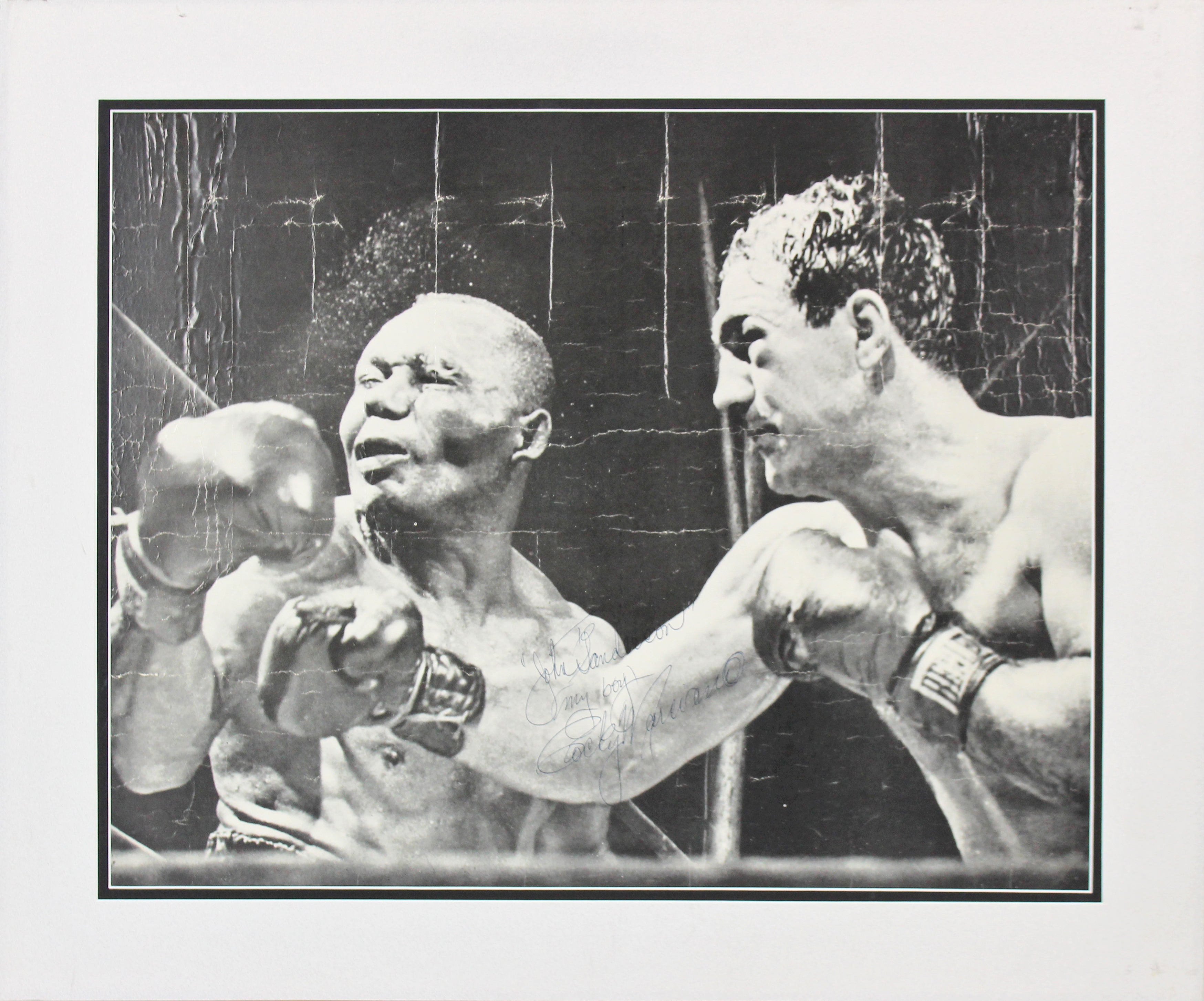 Rocky Marciano Authentic Signed 16x20 Matted Photo PSA/DNA #Z04225