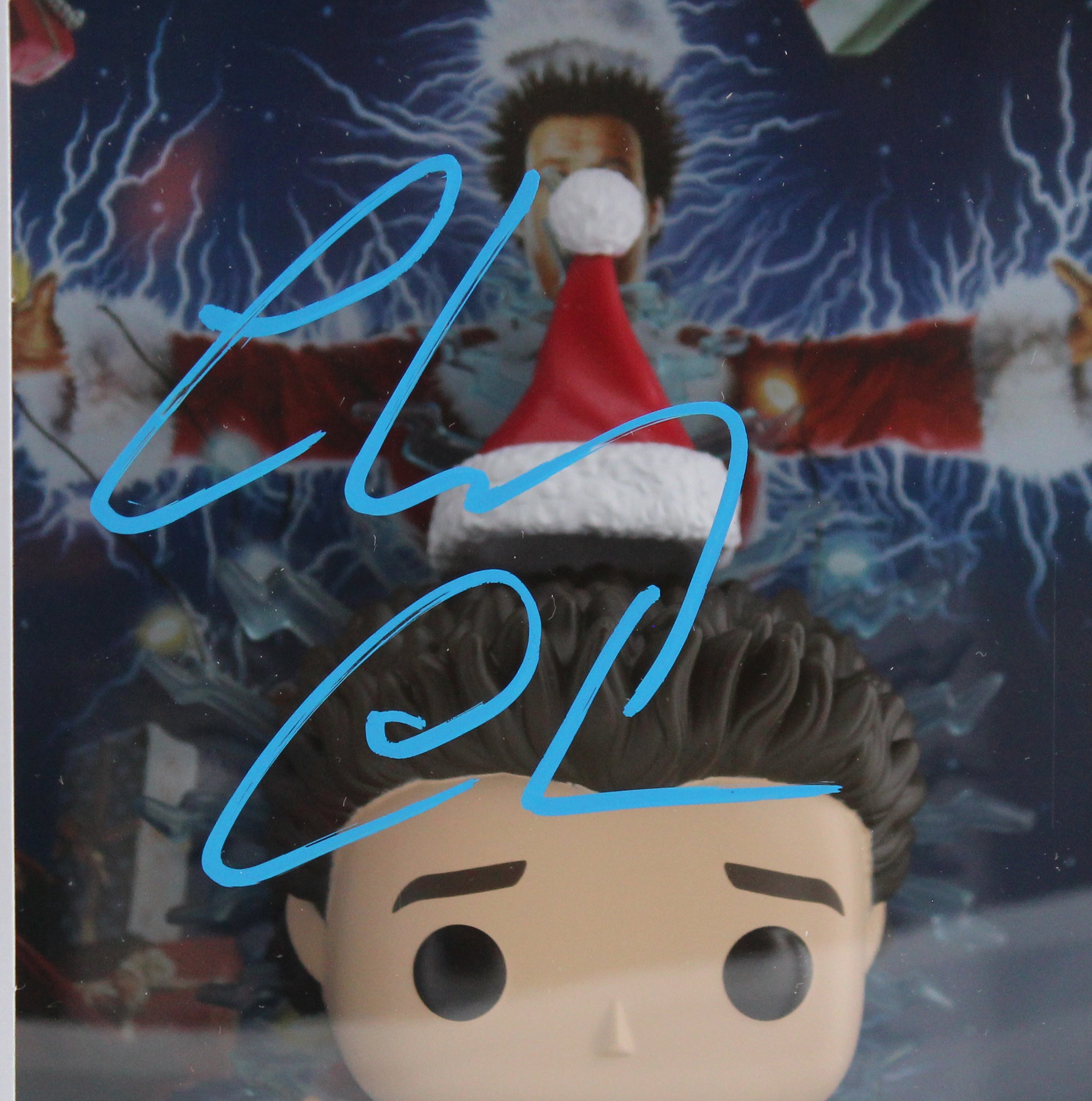 Chevy Chase Christmas Vacation Signed VHS Covers Funko Pop Vinyl Figure BAS Wit