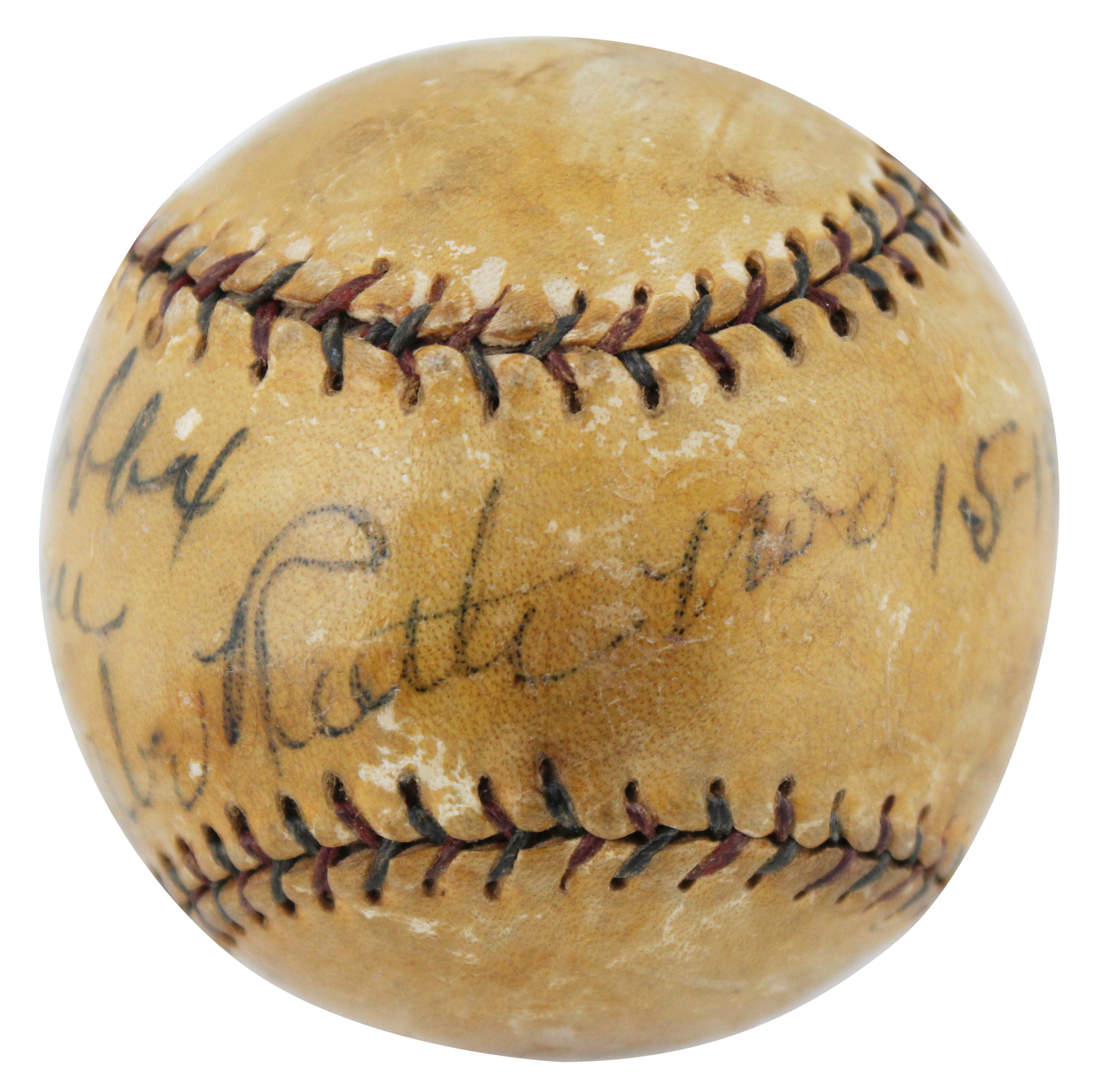 Yankees Babe Ruth Authentic Signed Union League Baseball JSA #YY26431