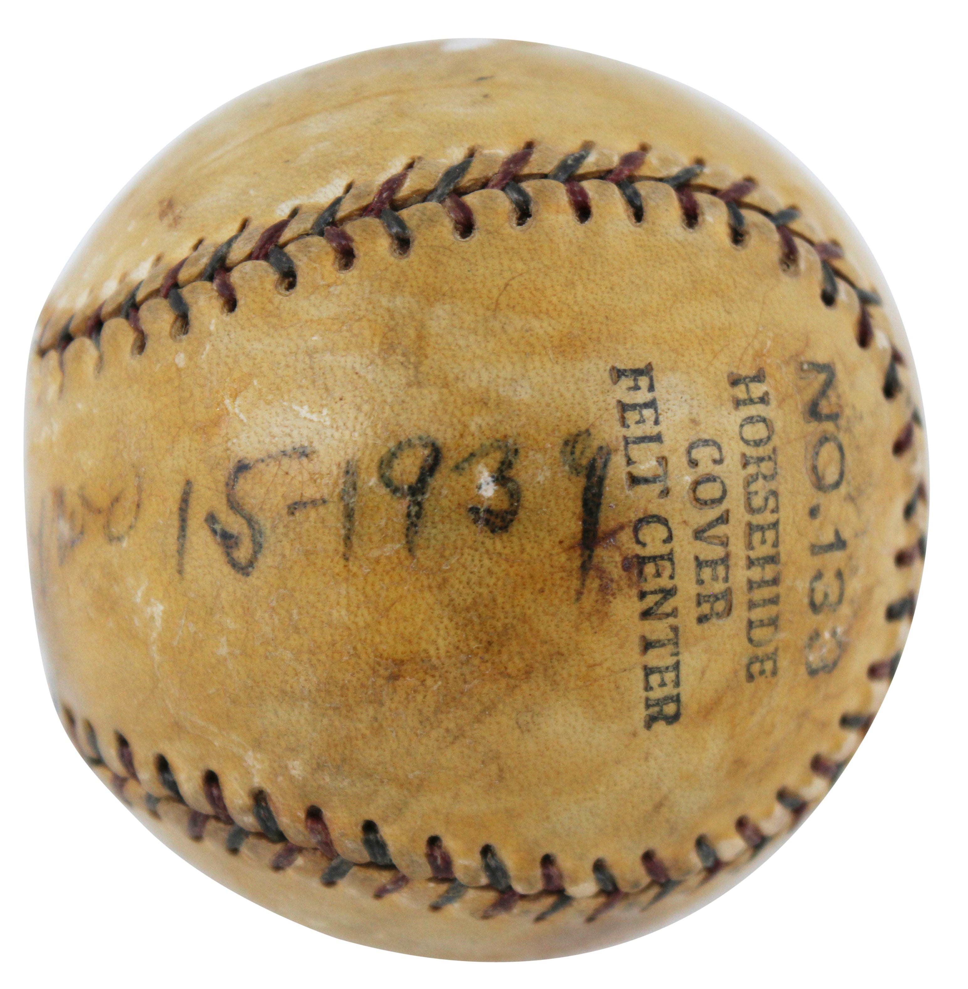 Yankees Babe Ruth Authentic Signed Union League Baseball JSA #YY26431