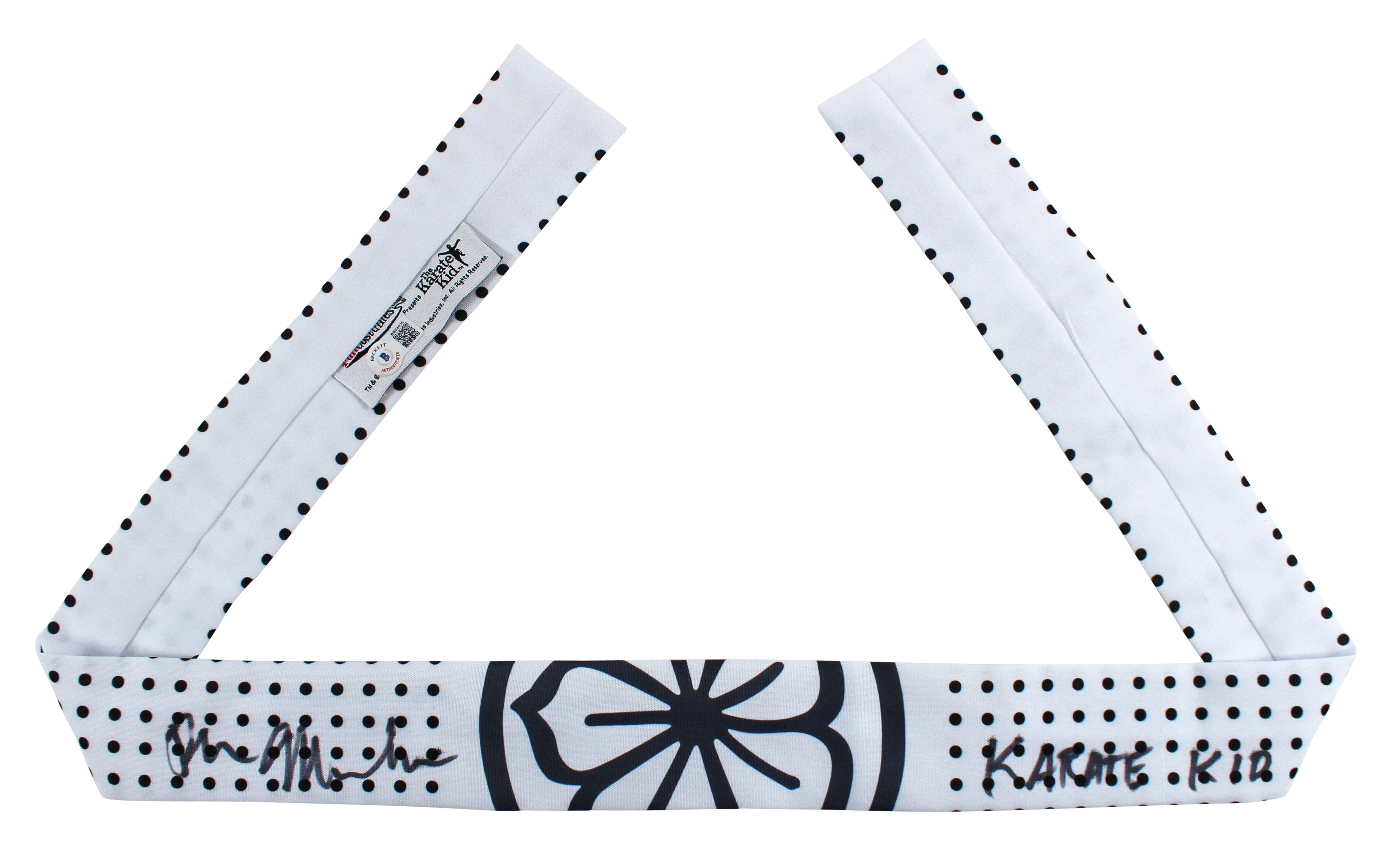 Ralph Macchio "The Karate Kid" Authentic Signed Daniel Larusso Headband BAS
