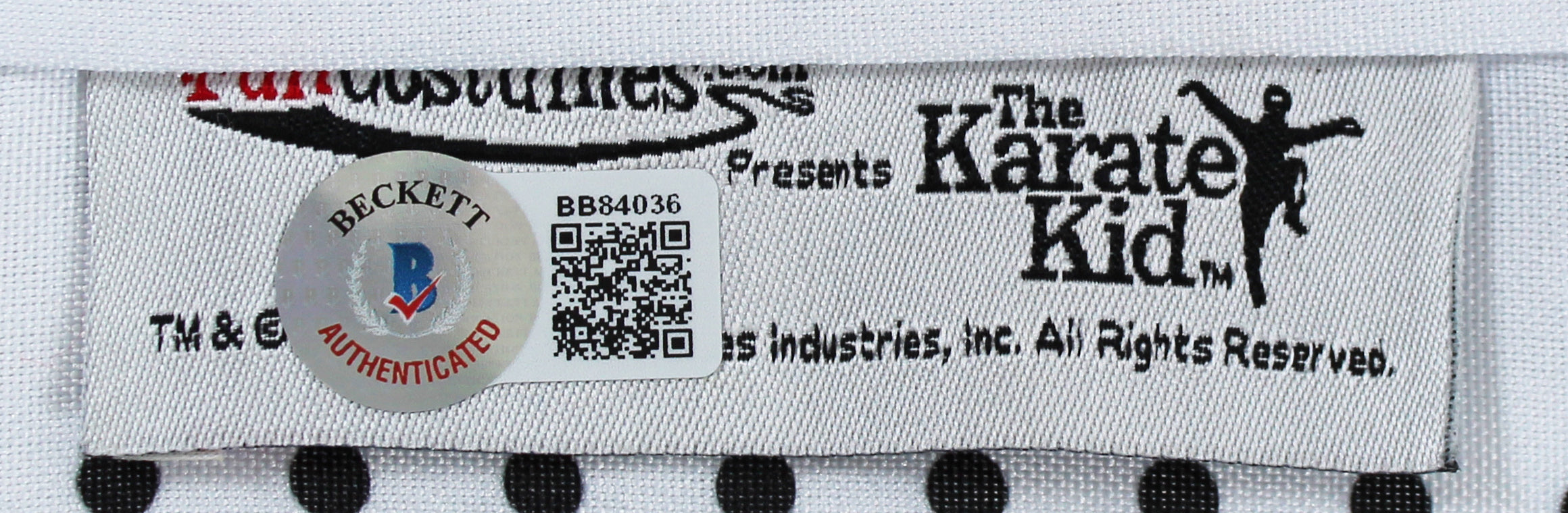 Ralph Macchio "The Karate Kid" Authentic Signed Daniel Larusso Headband BAS