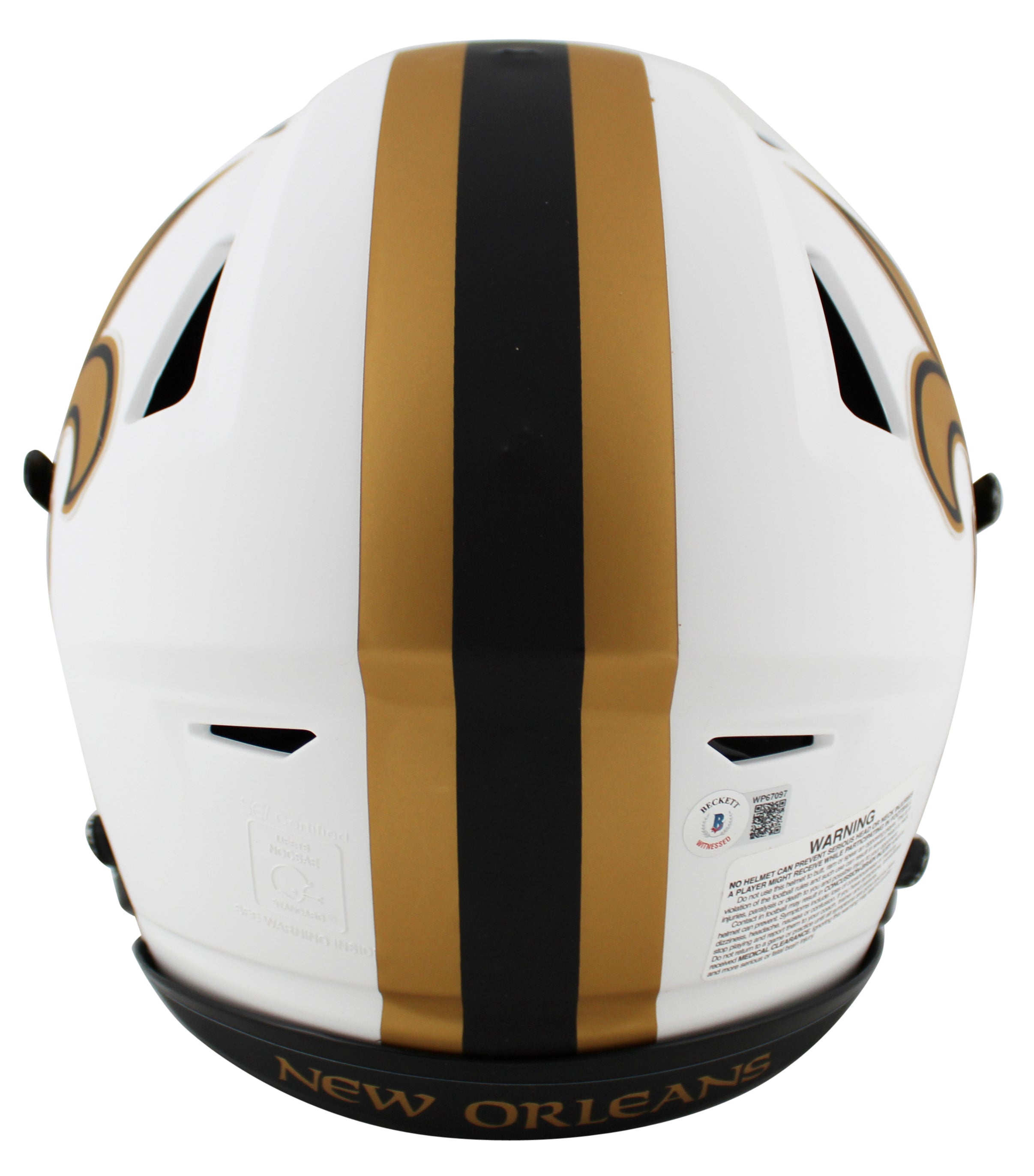 Saints Michael Thomas Signed Lunar Speed Flex Full Size Helmet BAS Witnessed