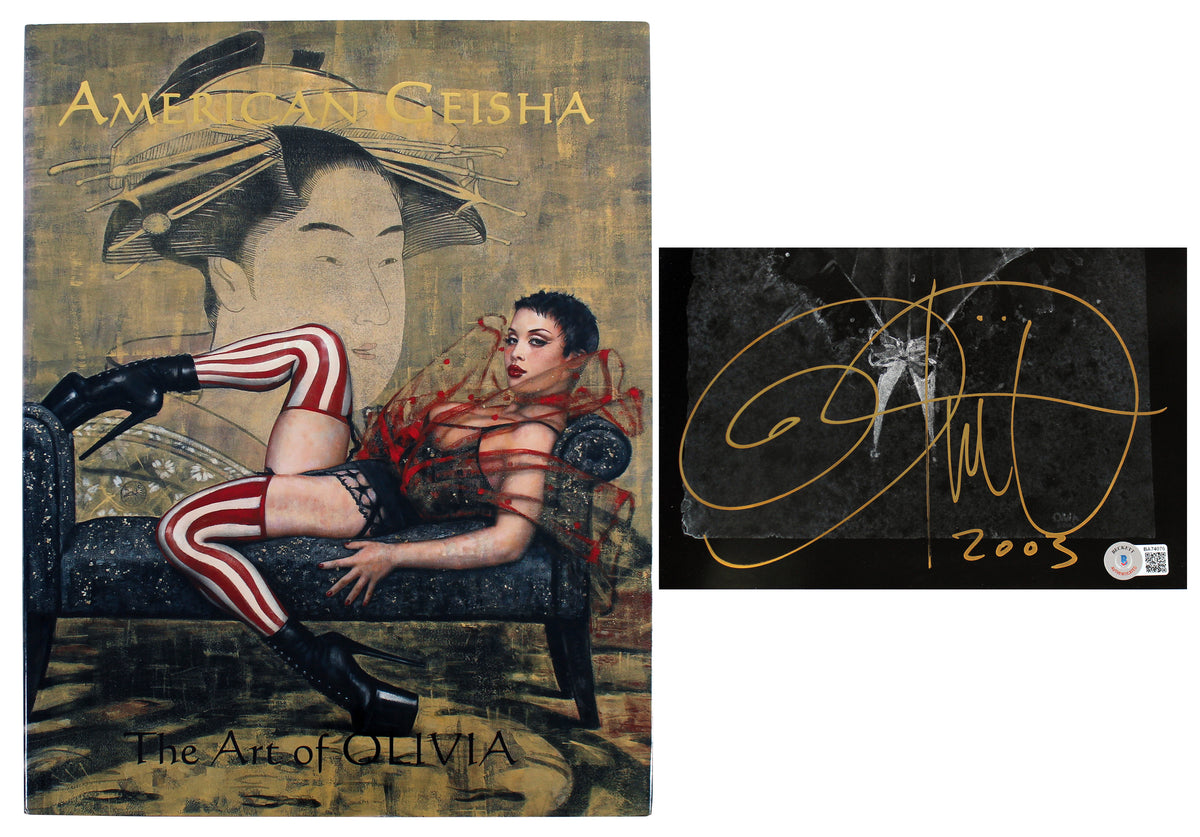 Olivia De Berardinis Signed American Geisha, Art of Olivia Hardcover Catalog BAS