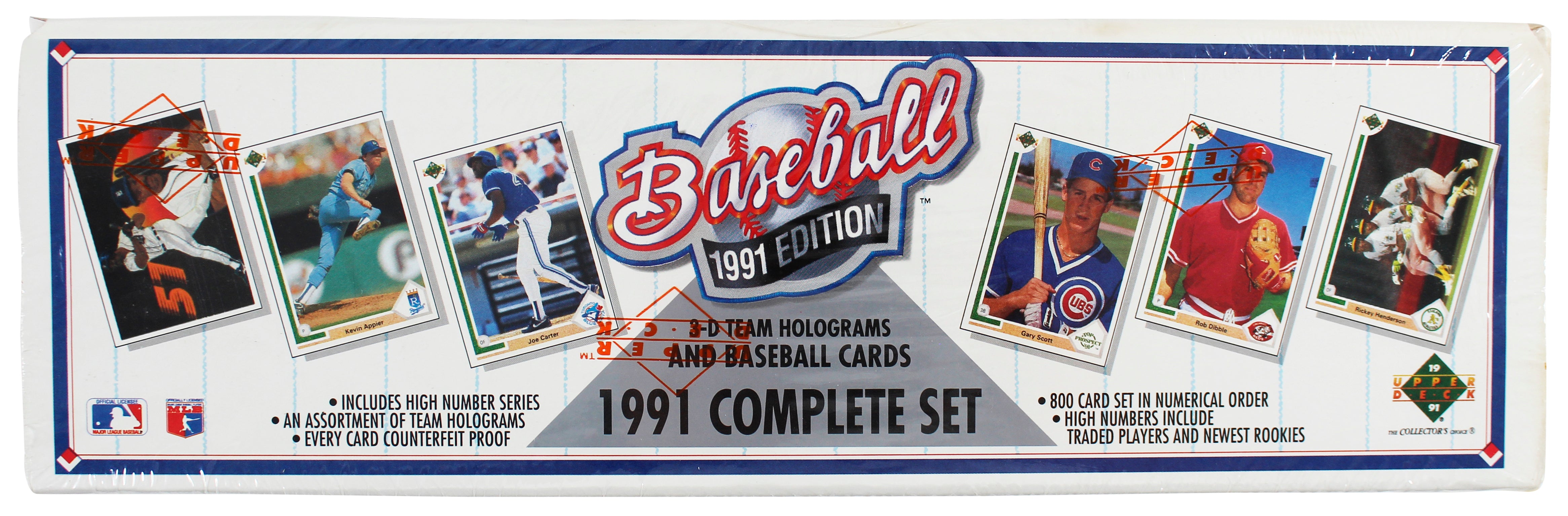 1991 Upper Deck MLB Factory Sealed Complete Trading Card Set w/ Chipper Jones RC