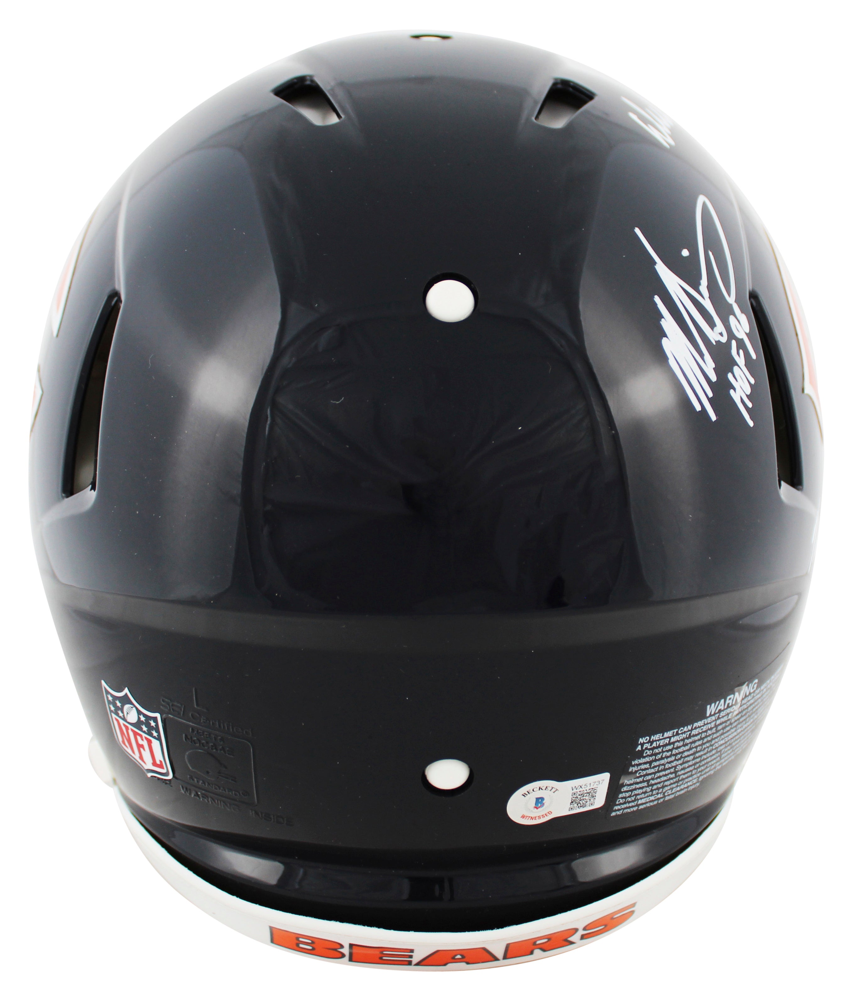 Bears (3) Butkus, Singletary & Urlacher Signed F/S Speed Proline Helmet BAS Wit