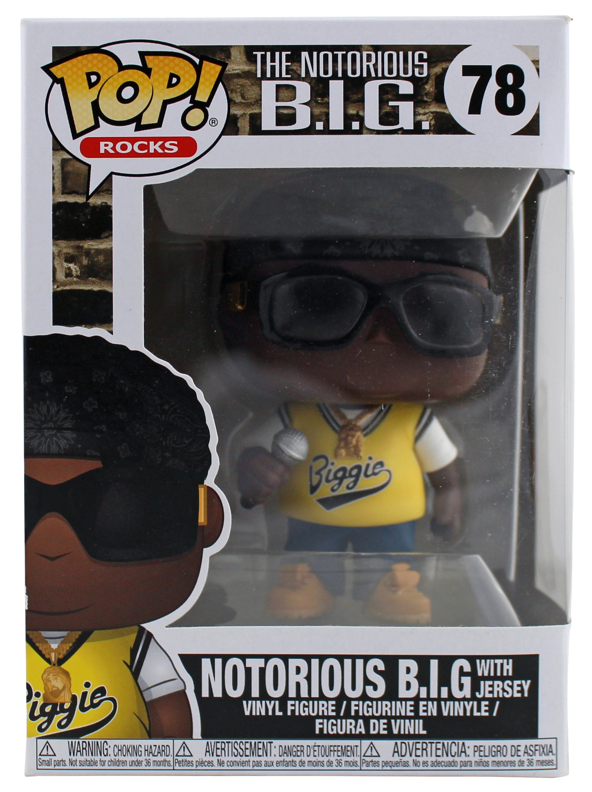 The Notorious B.I.G. With Jersey #78 Funko Pop Vinyl Figure Un-signed
