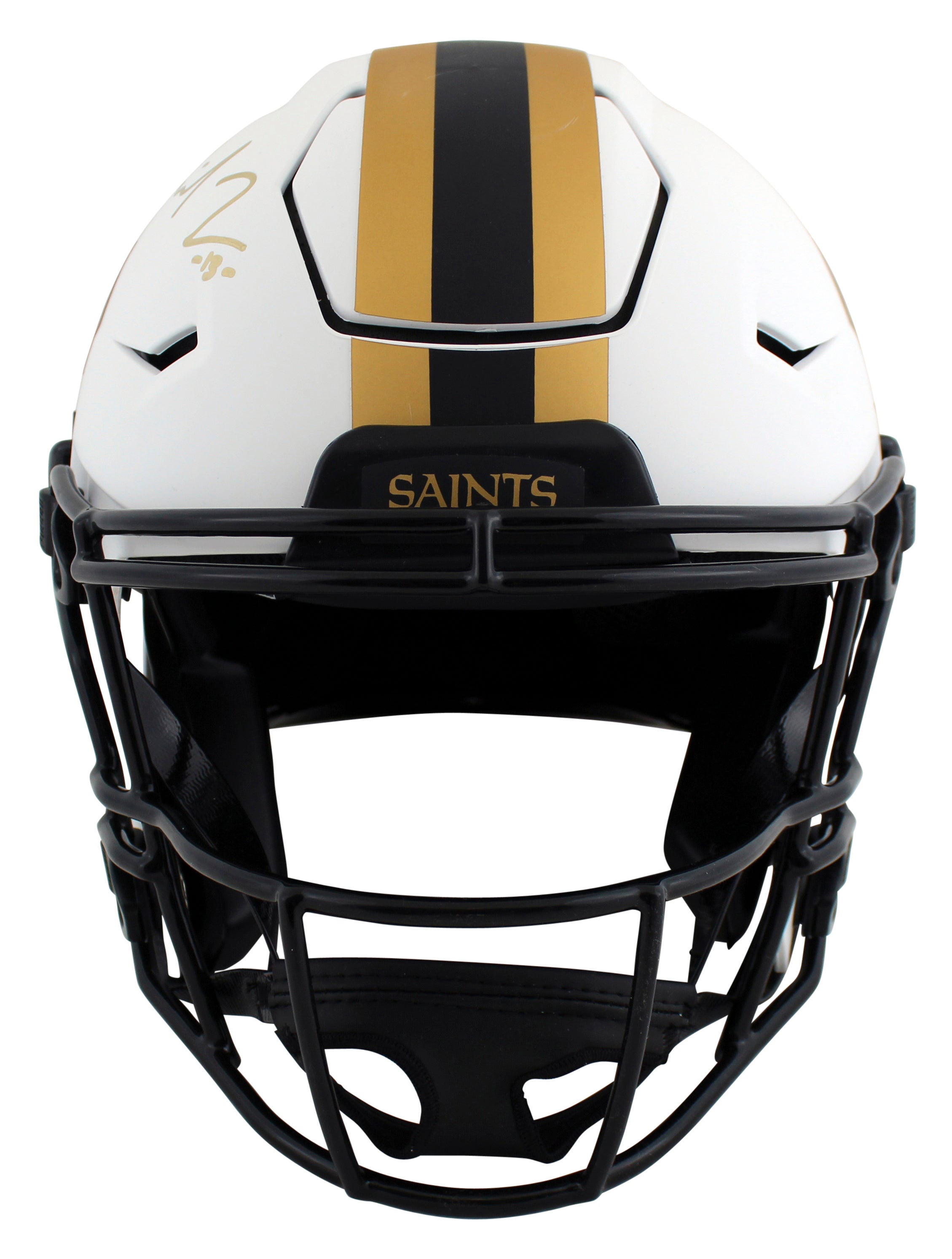 Saints Michael Thomas Signed Lunar Speed Flex Full Size Helmet BAS Witnessed