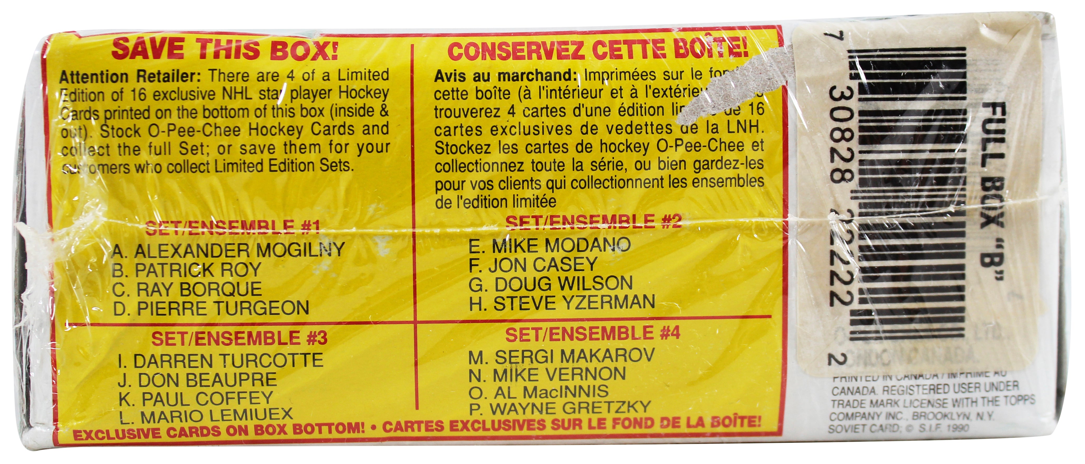 1990 O-Pee-Chee National Hockey League Factory Sealed Trading Card Box