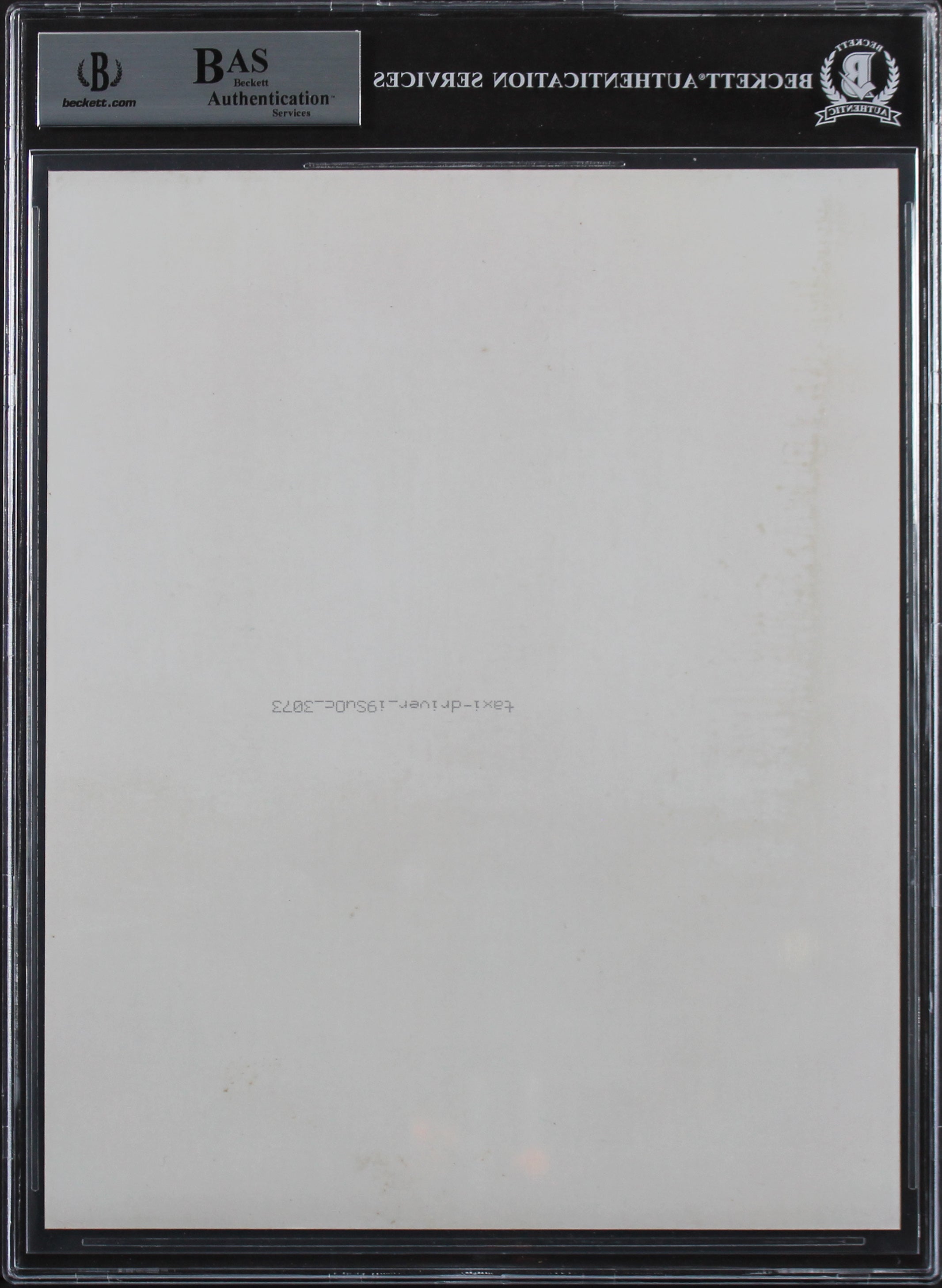 Robert DeNiro Taxi Driver Authentic Signed 8x10 Photo Autographed BAS Slabbed